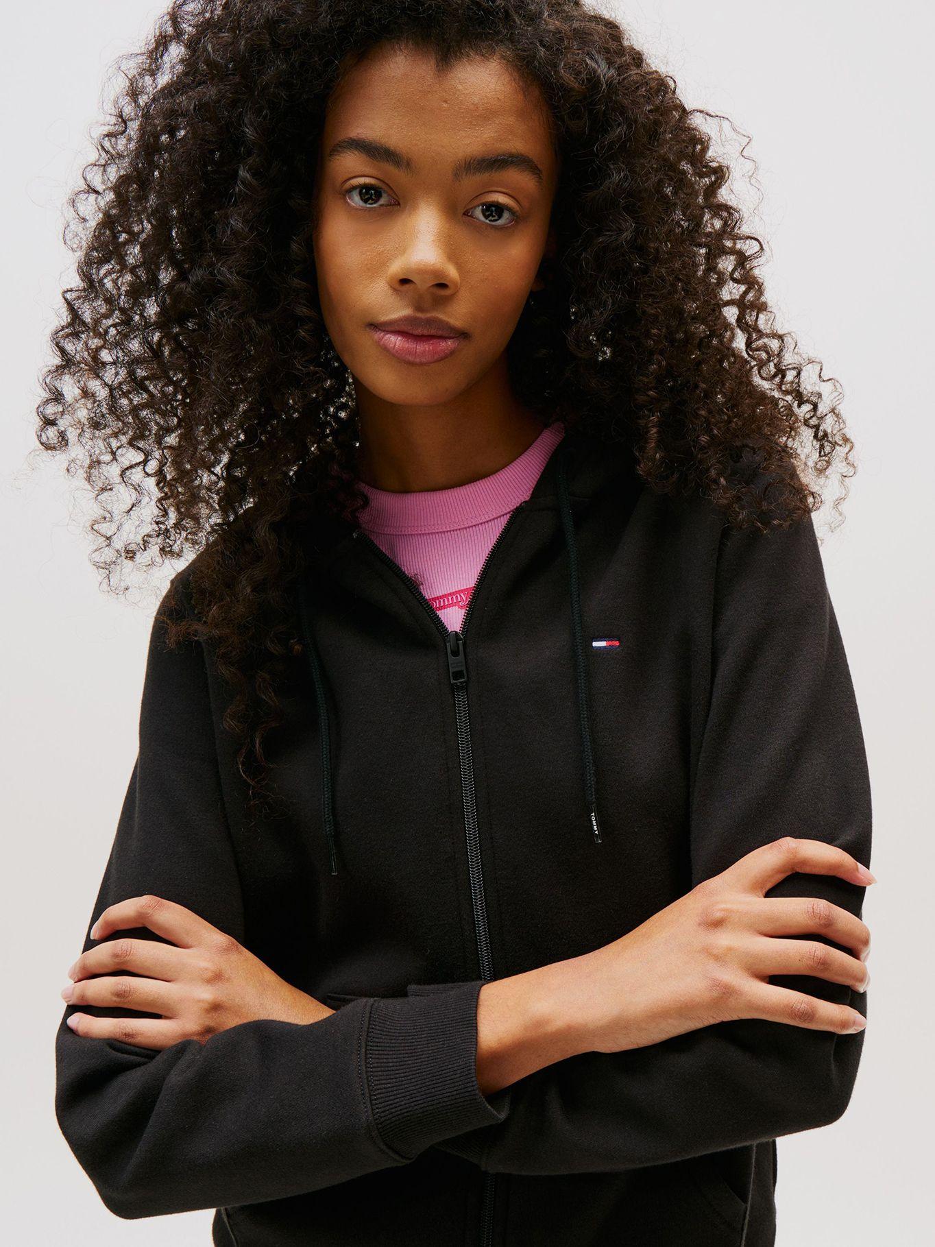 Polerón Hoodie Regular Fit Con Logo Negro Tommy Jeans-3