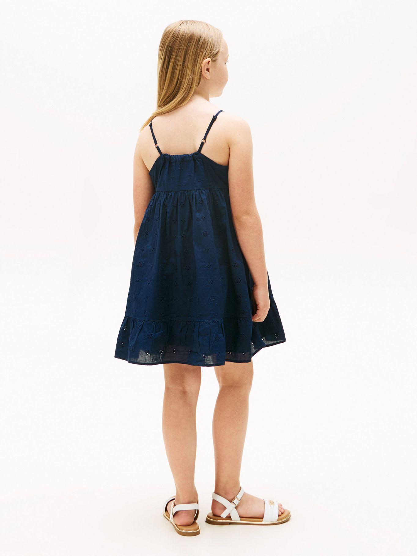 Vestido Broderie Solid Azul Tommy Hilfiger-1