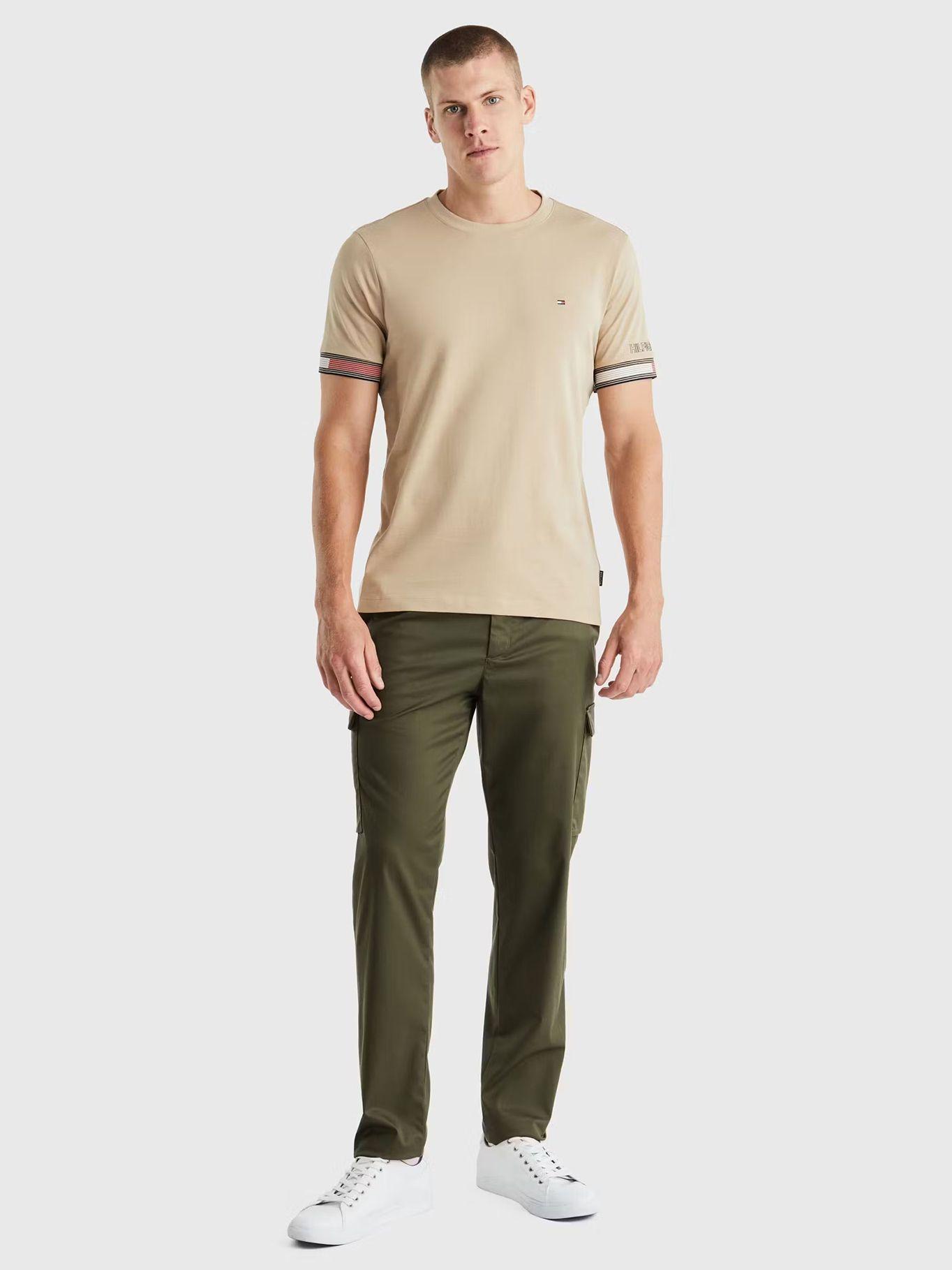 Polera Con Mangas A Rayas Beige Tommy Hilfiger-1