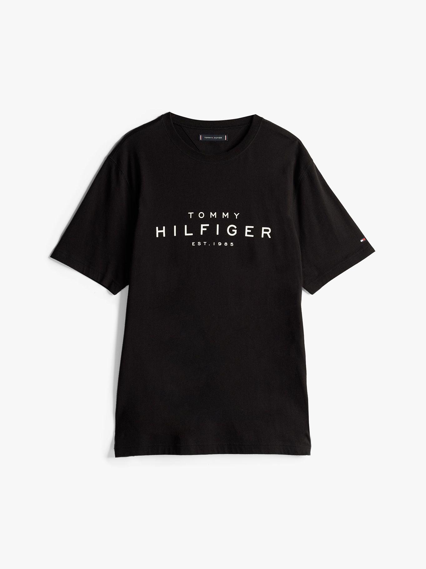 Polera Big Logo Regular Fit Negro Tommy Hilfiger-4