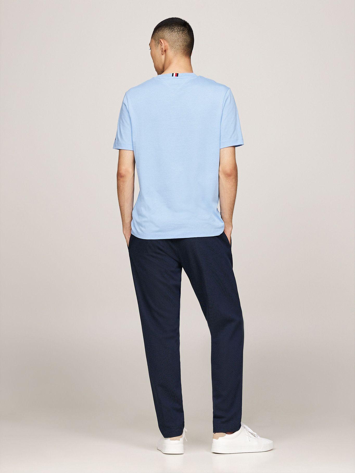 Polera Con Logo Stripe Celeste Tommy Hilfiger-2
