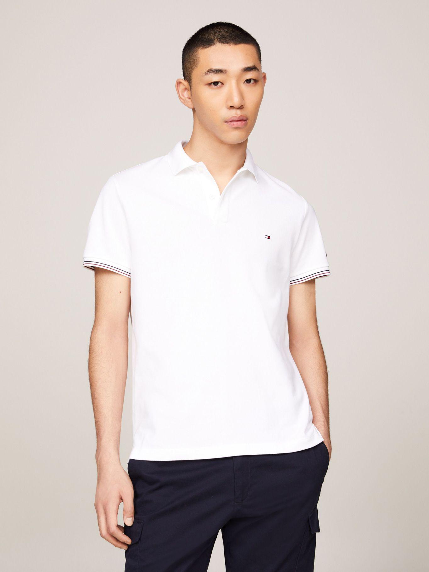 Polo Corte Slim Tapeta Contraste Blanco Tommy Hilfiger-0