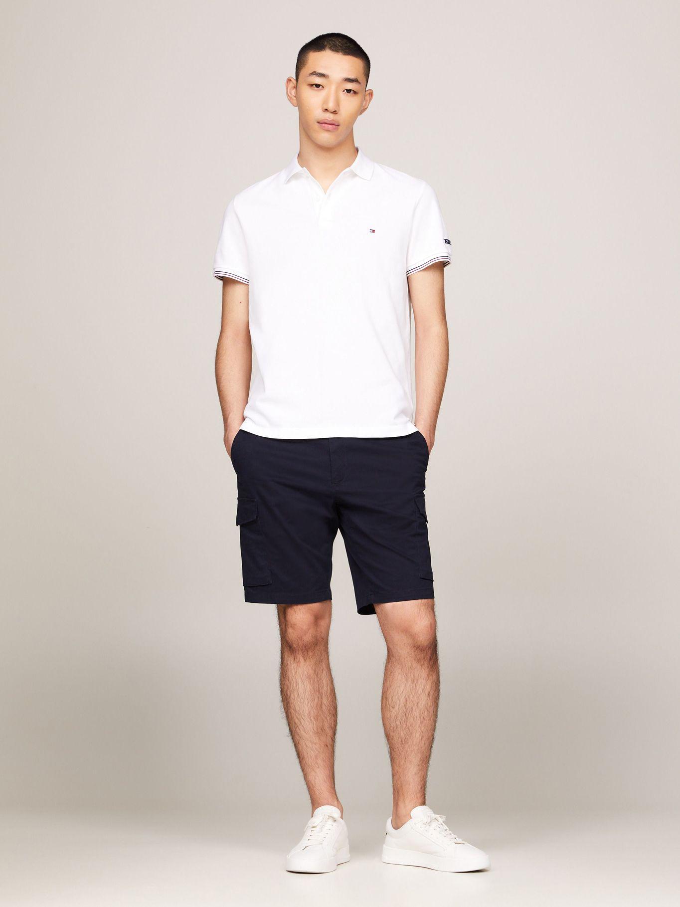 Polo Corte Slim Tapeta Contraste Blanco Tommy Hilfiger-1
