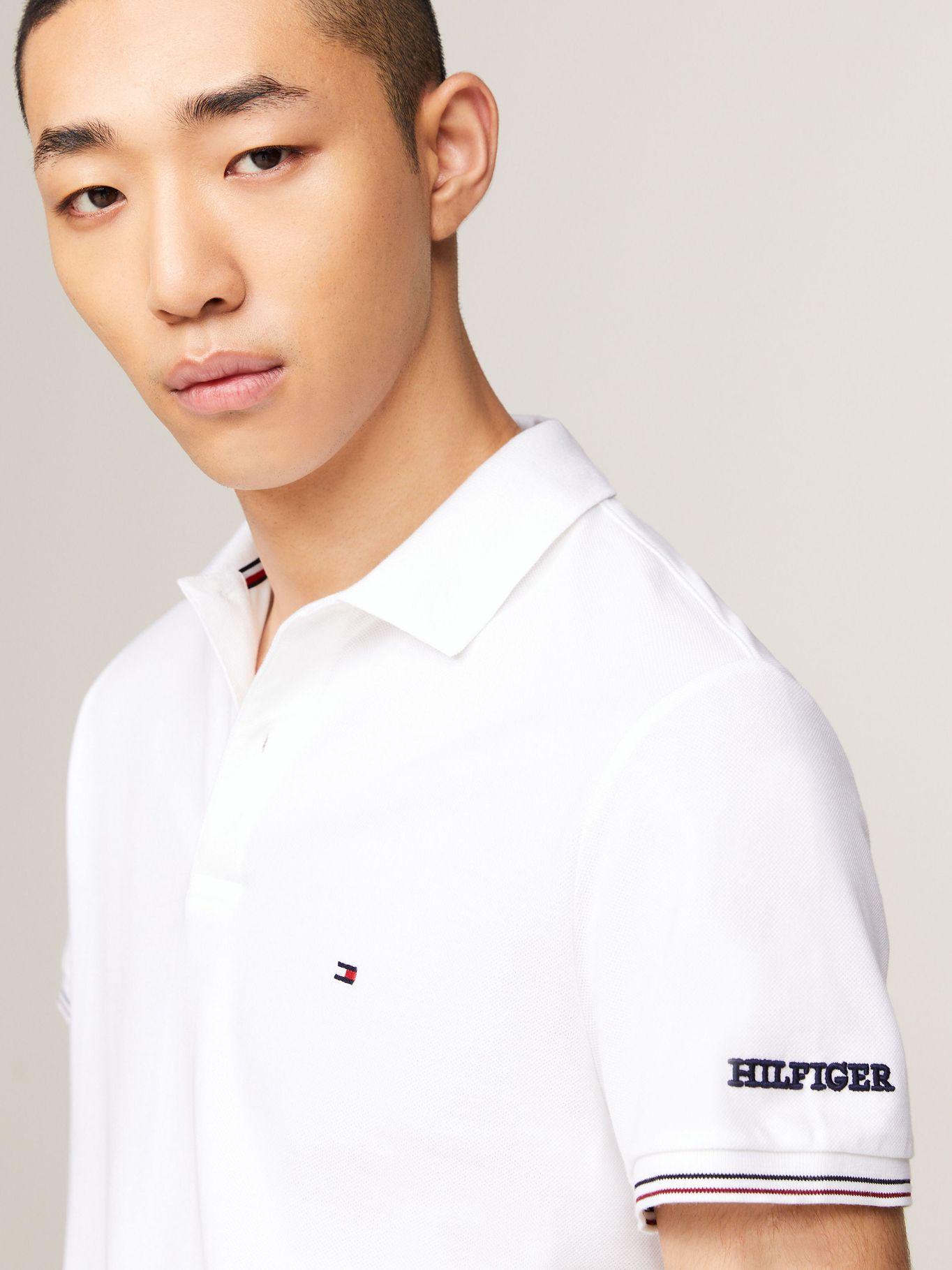 Polo Corte Slim Tapeta Contraste Blanco Tommy Hilfiger-3