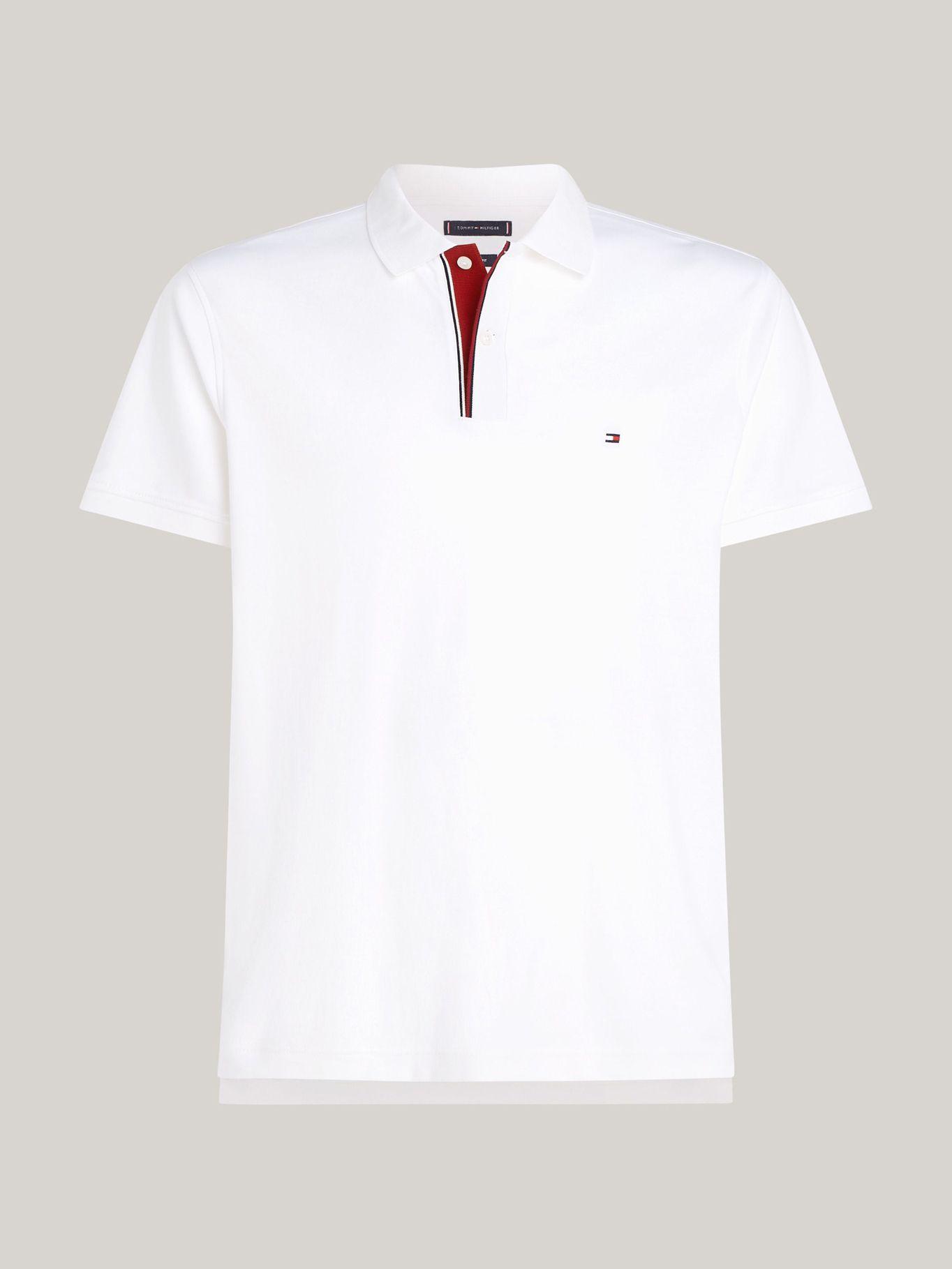 Polo Corte Slim Tapeta Contraste Blanco Tommy Hilfiger-4