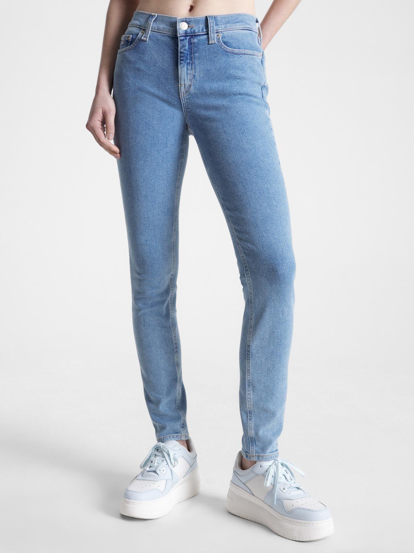 Jeans Mujer Skinny Talle Medio Azul Tommy Jeans-1