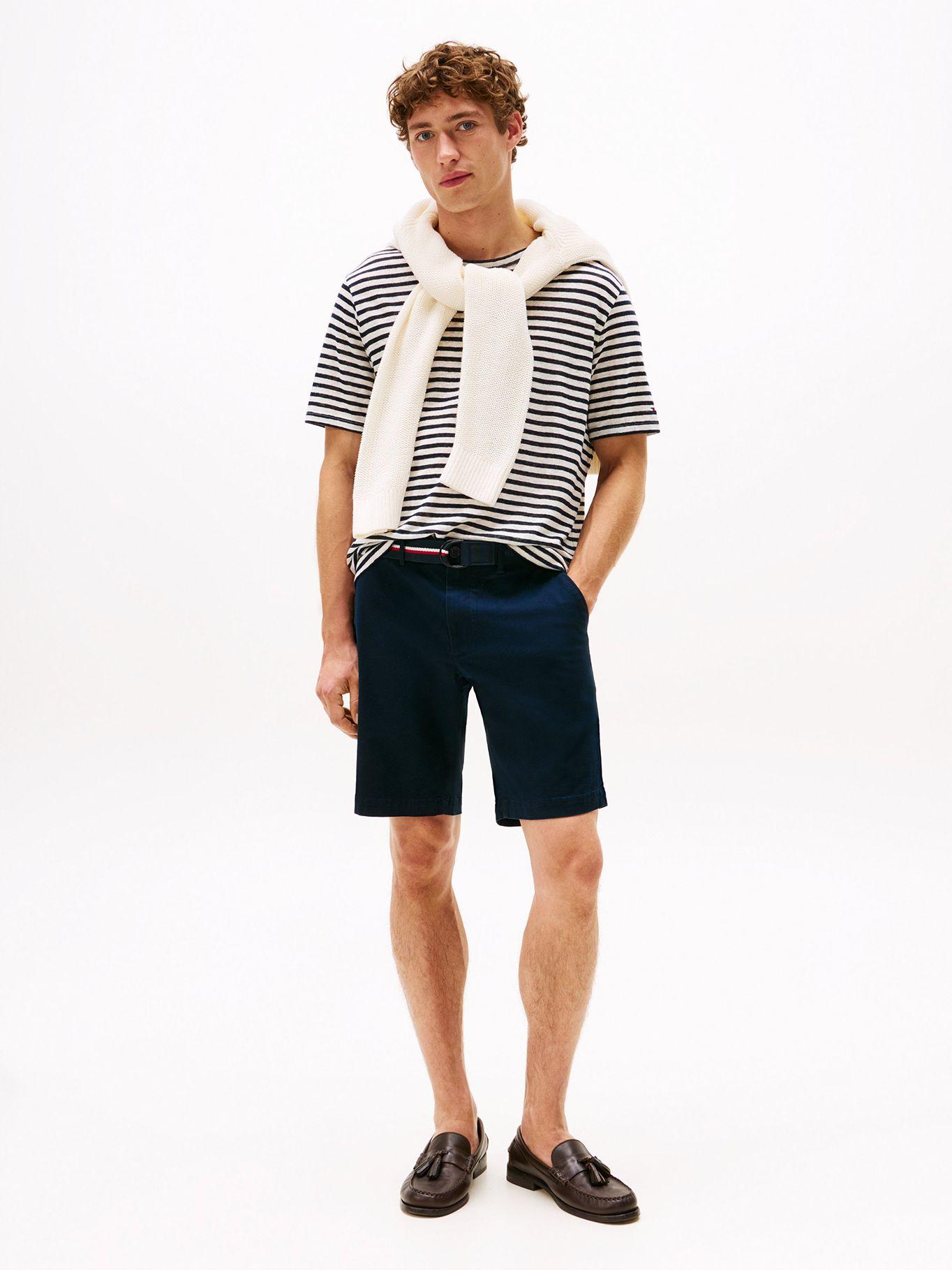 Short Brooklyn Con Cinturón Azul Tommy Hilfiger-0