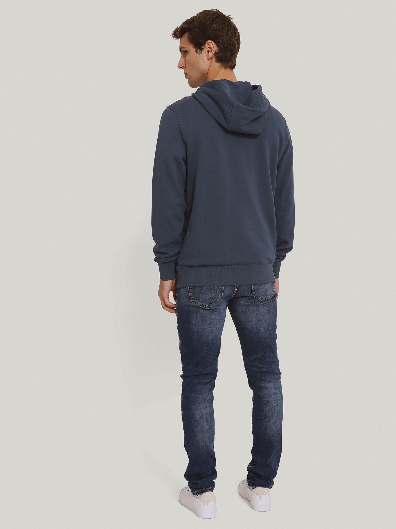 Polerón Hombre Con Logo Bordado Azul Tommy Hilfiger-2
