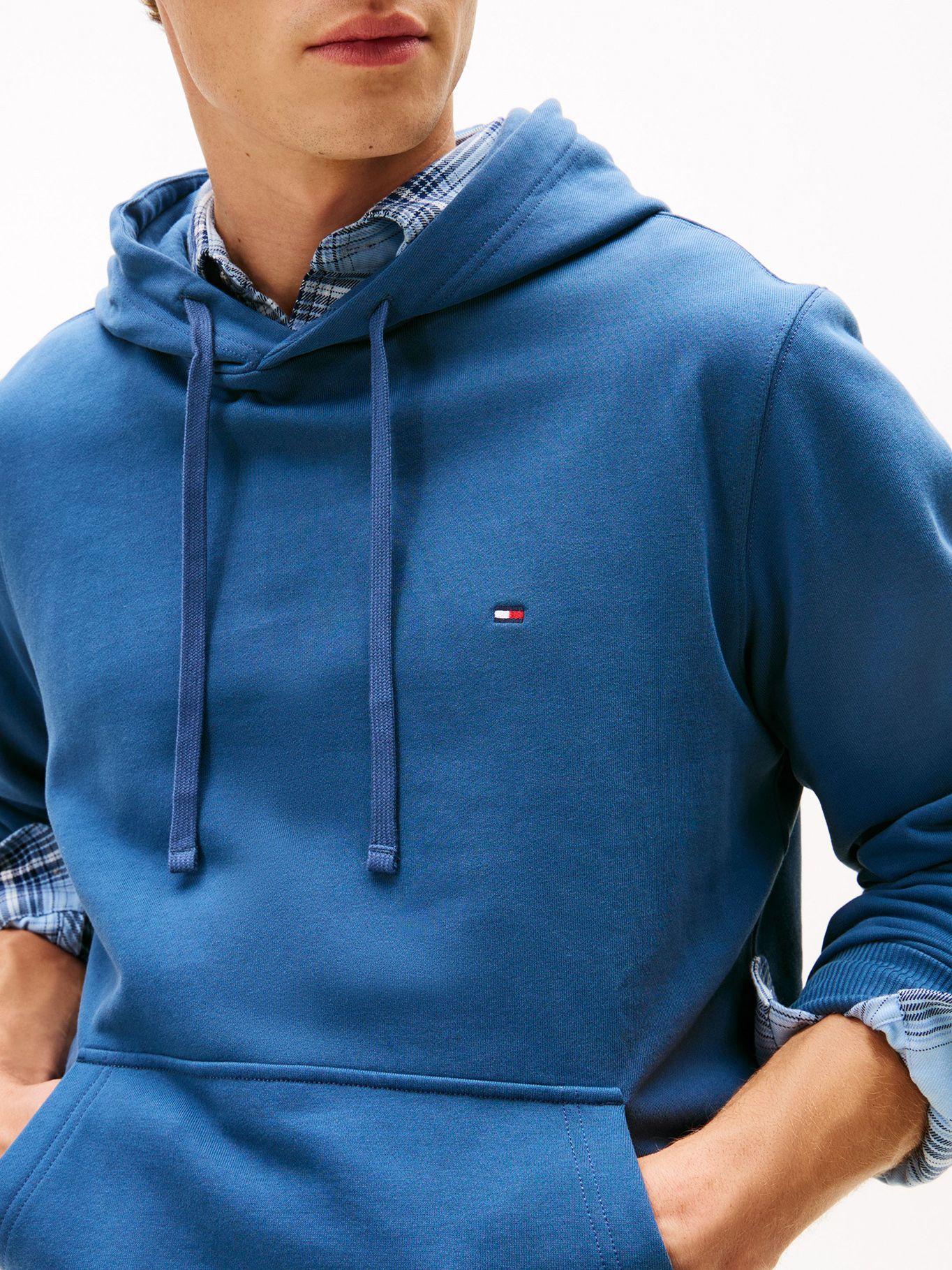 Polerón Hoodie Azul Con Logo Bordado Tommy Hilfiger-3