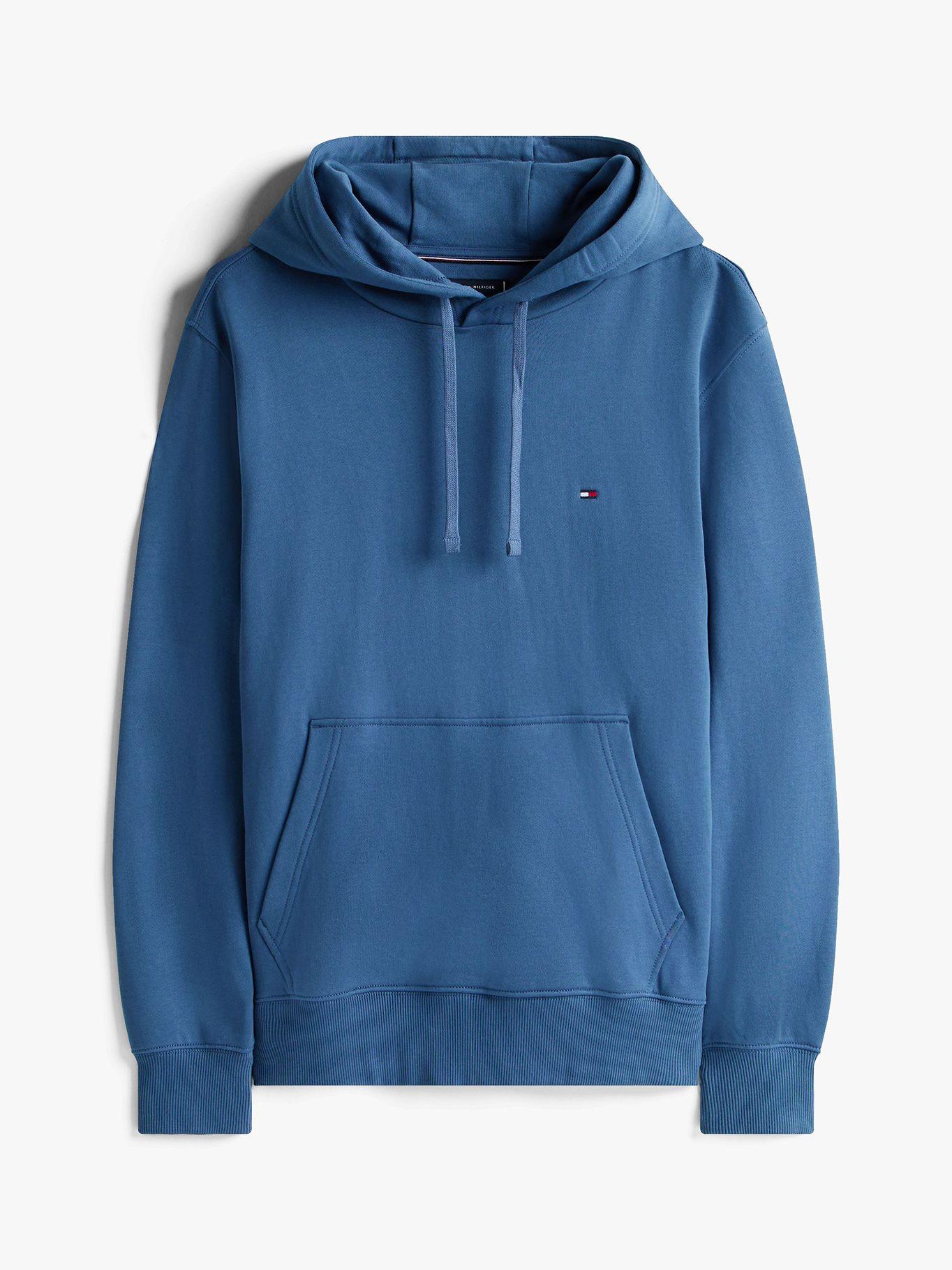 Polerón Hoodie Azul Con Logo Bordado Tommy Hilfiger-4