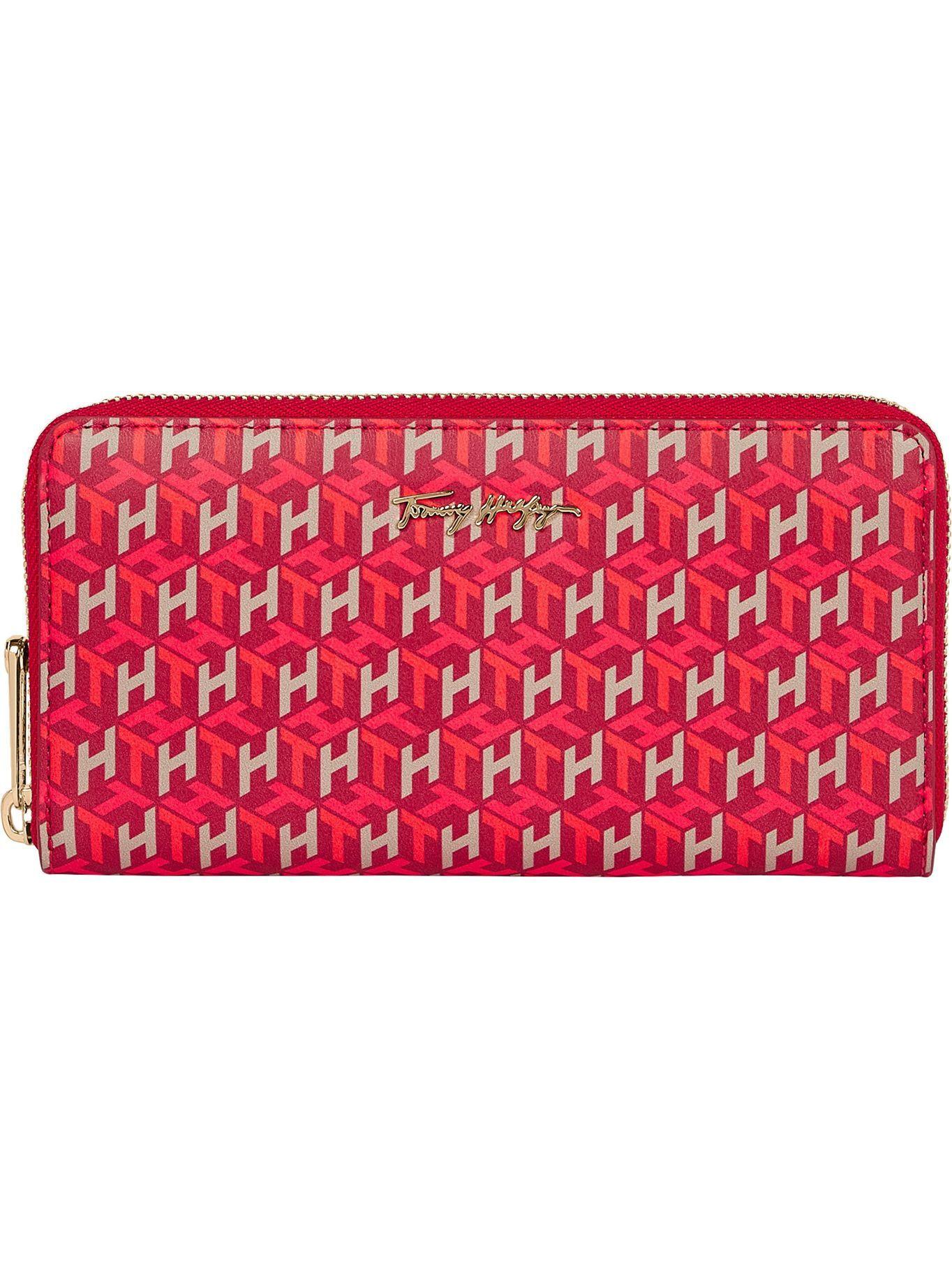 Billetera Iconic Monogram Print Rosado Tommy Hilfiger-0