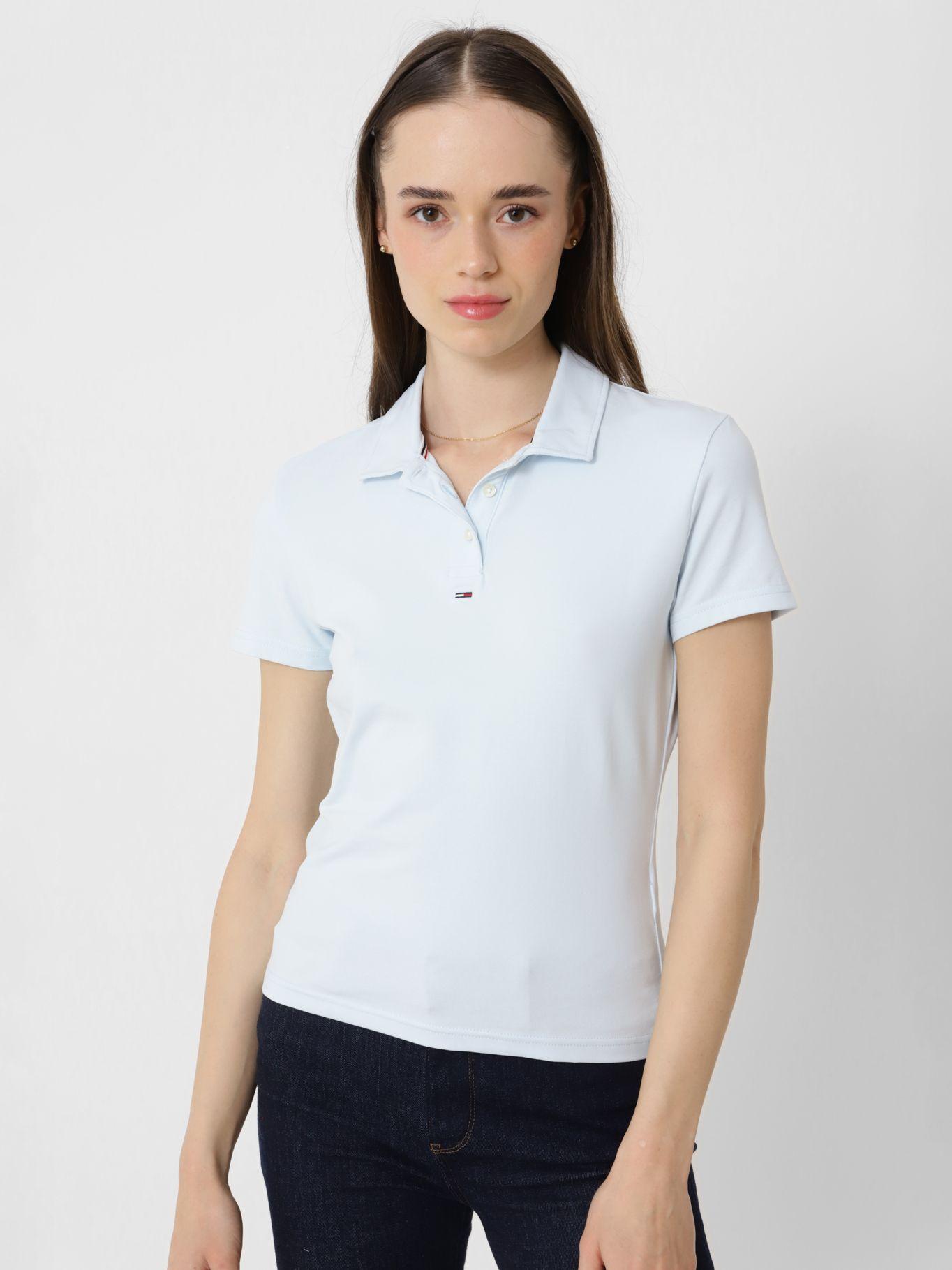 Polo Baby Essential Con Logo Celeste Tommy Jeans-0