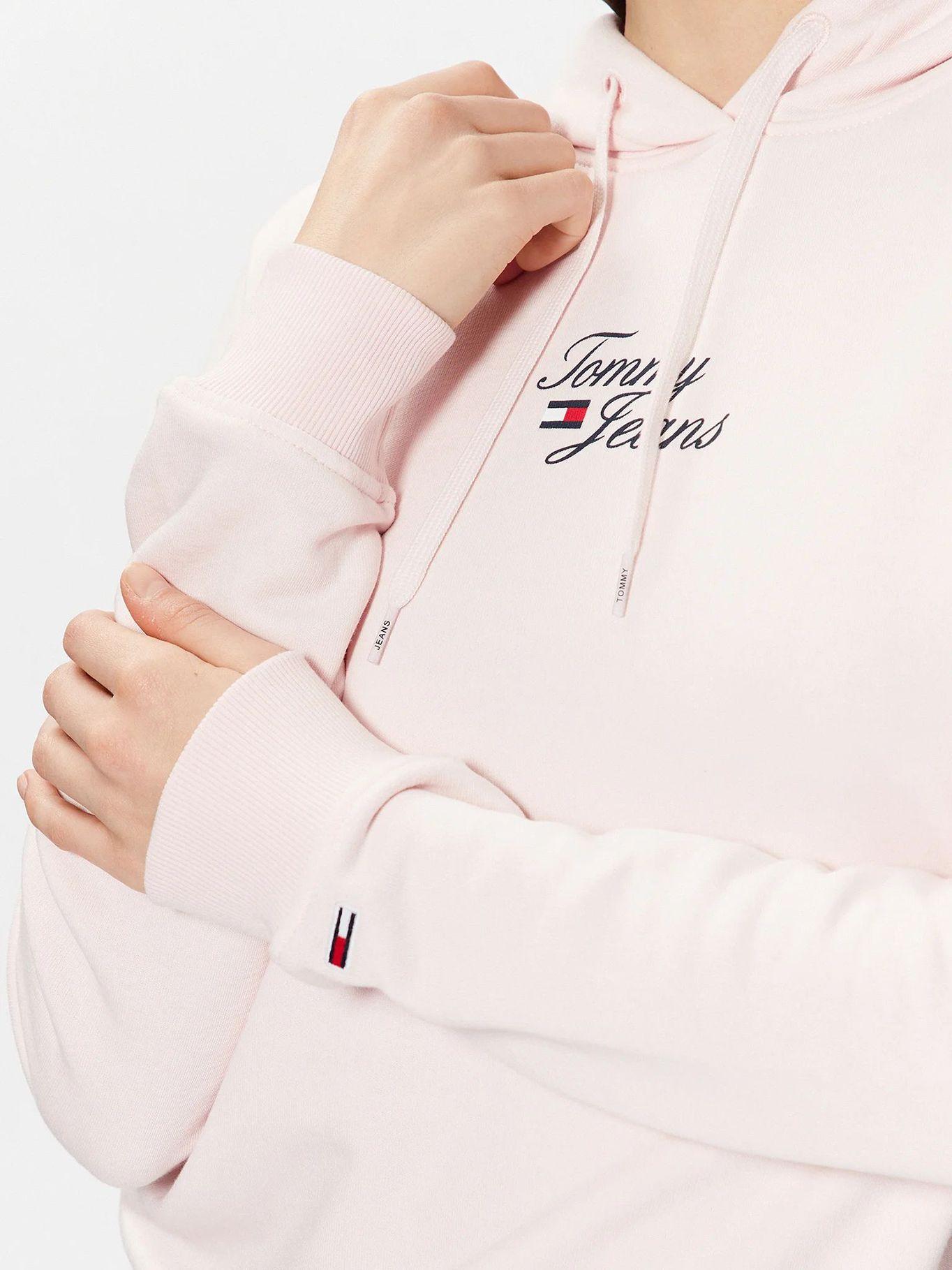 Polerón Hoodie Essential Mujer Rosado Tommy Jeans-4