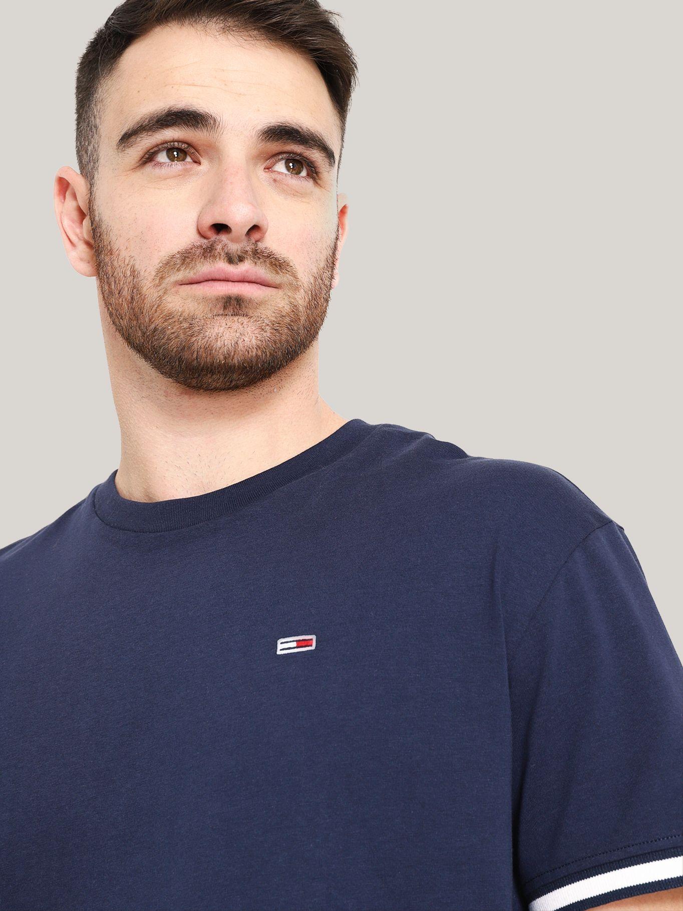 Polera Relaxed Flag Logo Azul Tommy Hilfiger-3