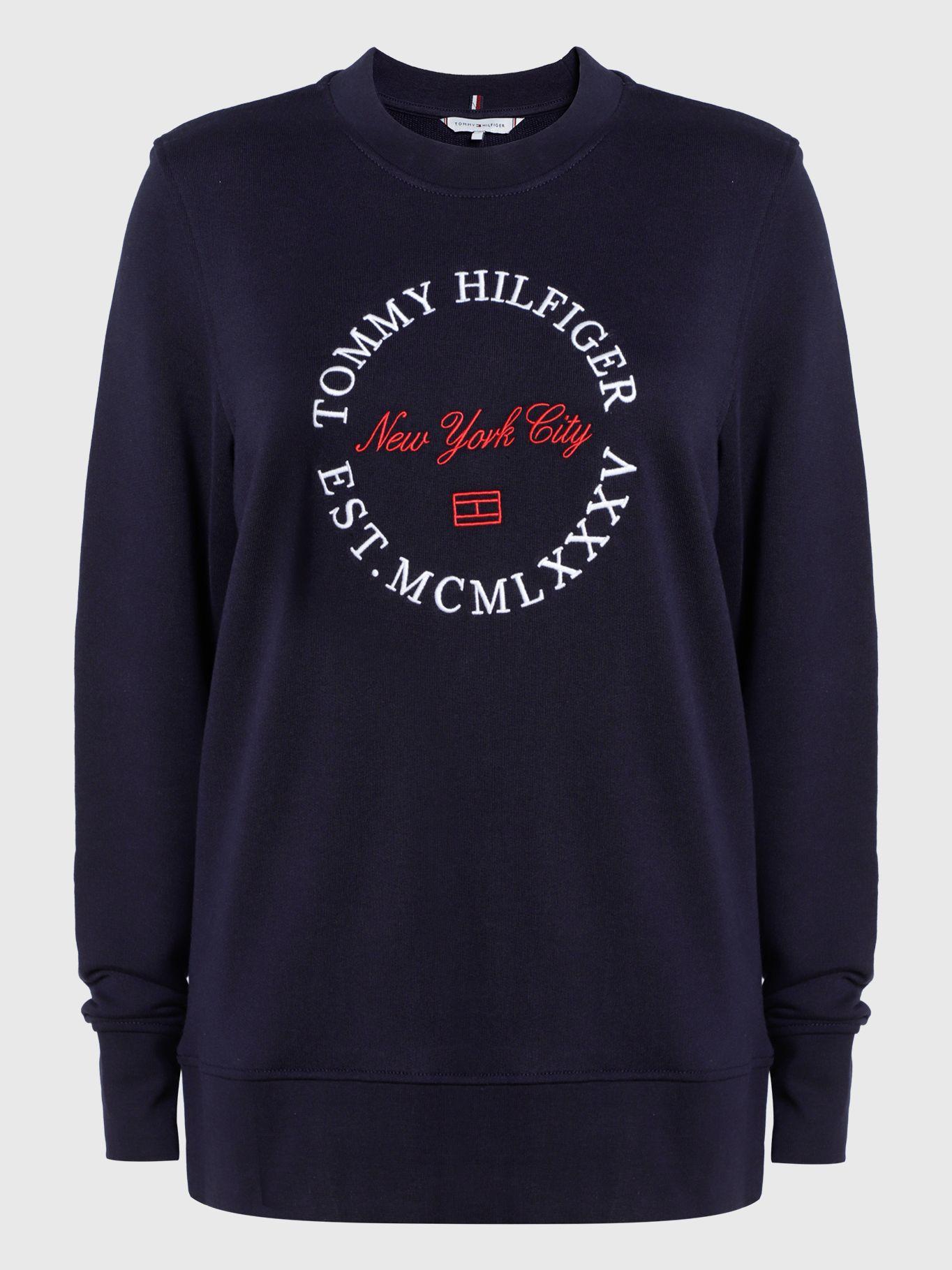 Polerón Circle Logo Azul Tommy Hilfiger-0