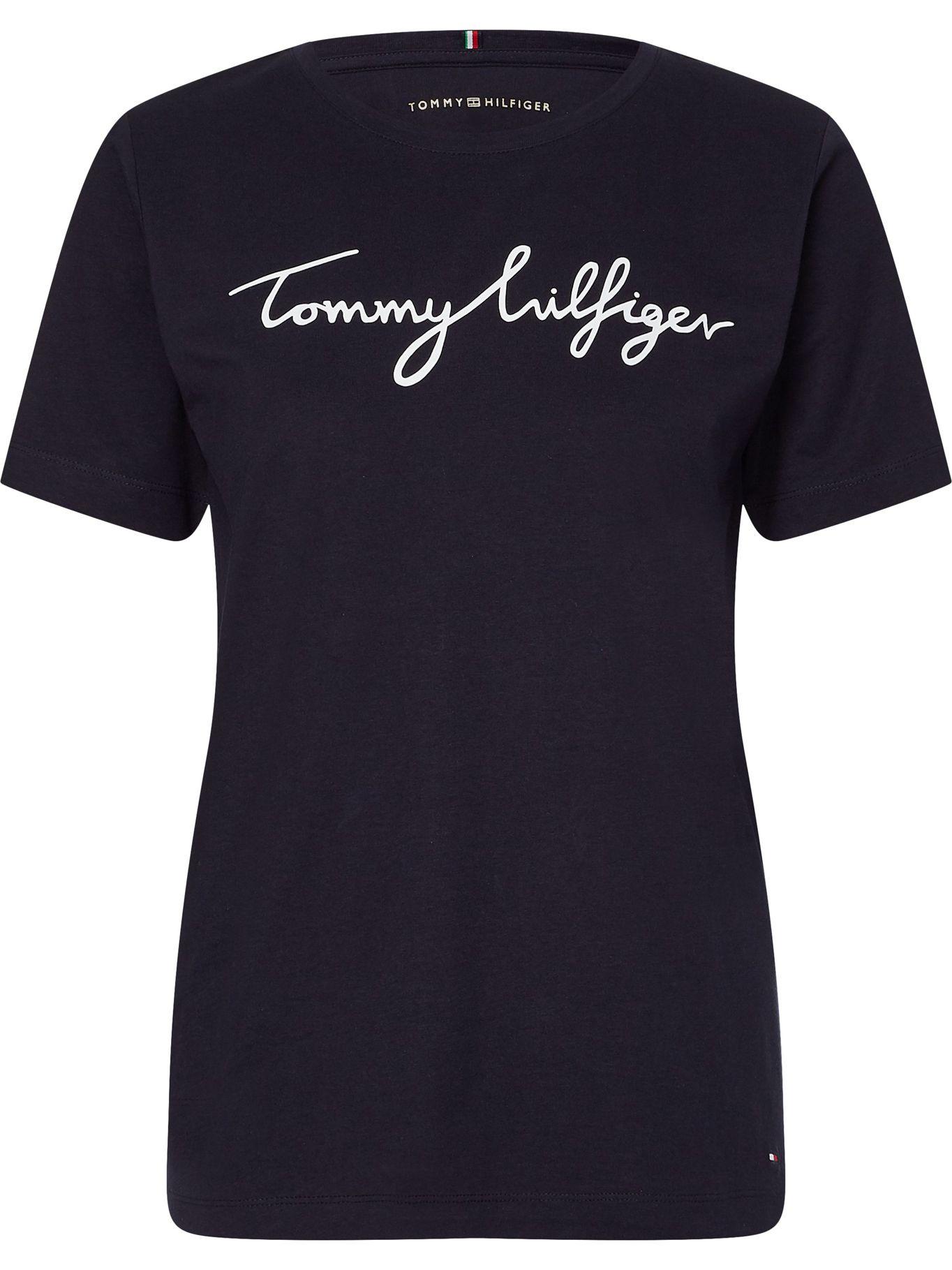 Polera Logo Diseño Gráfico Azul Tommy Hilfiger-0