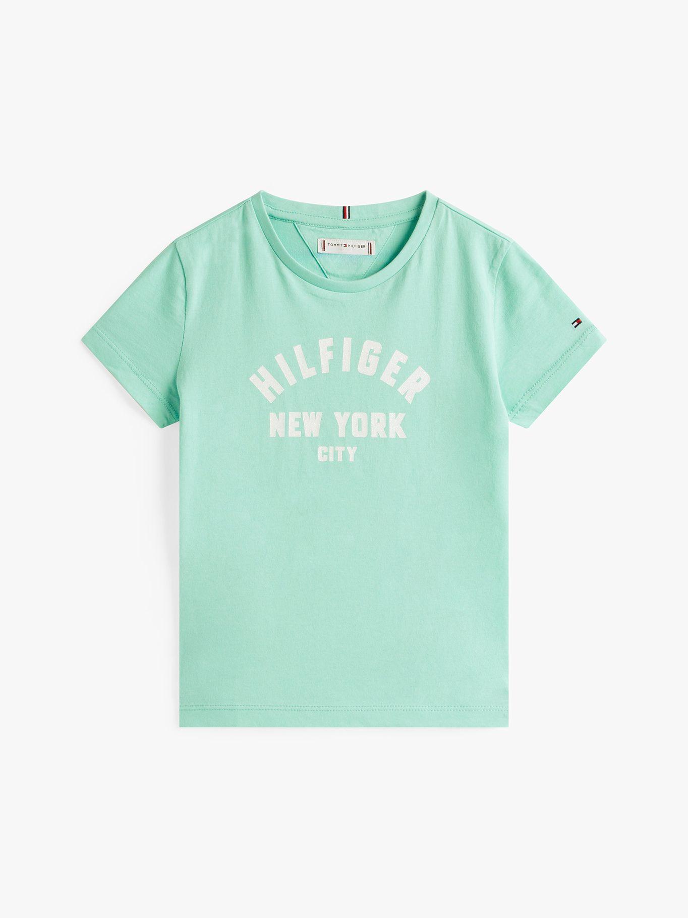 Polera Con Logo Nyc Curvo Verde Tommy Hilfiger-4