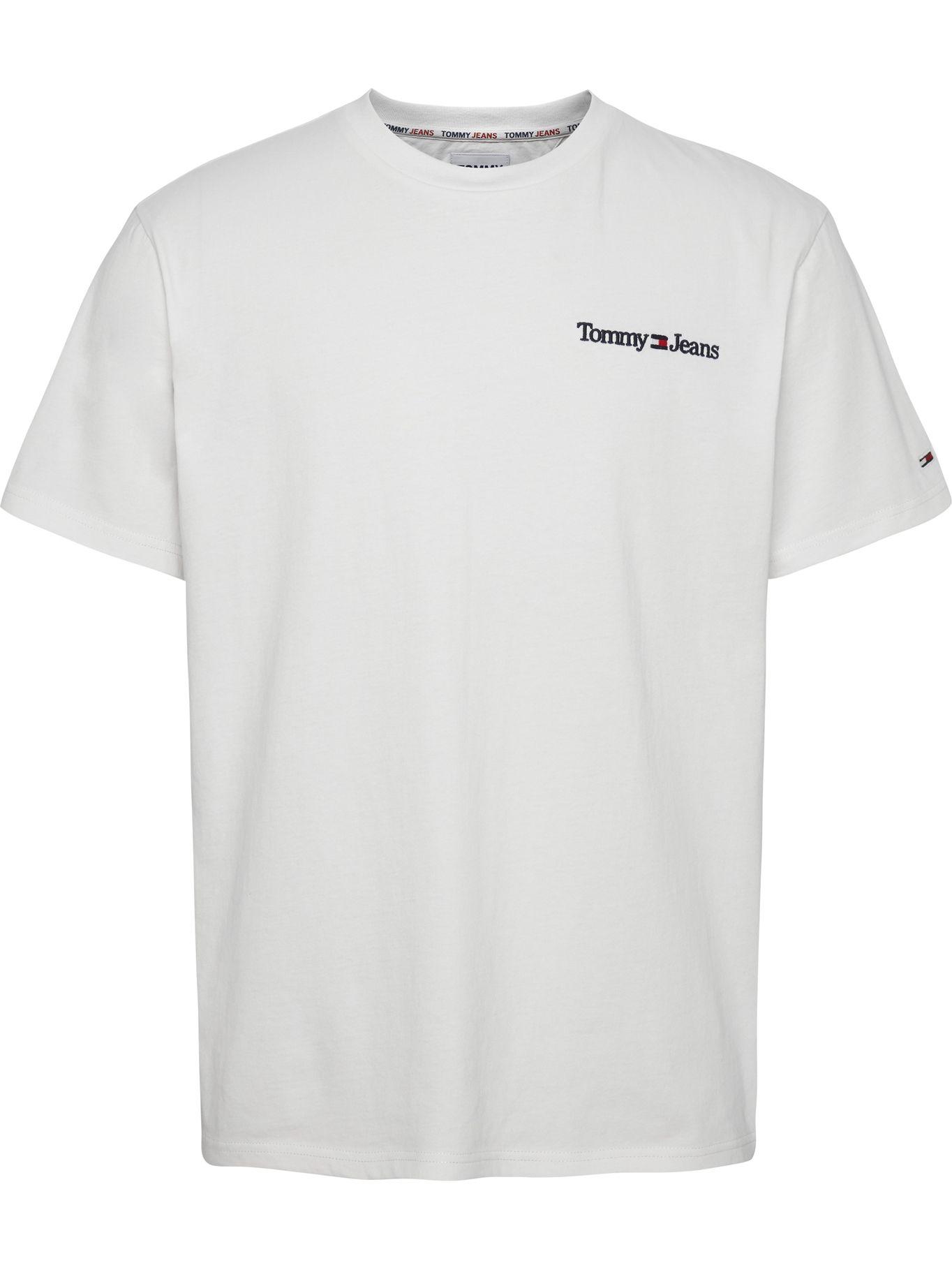 Polera Classic Linear Chest Logo Blanco Tommy Hilfiger-0