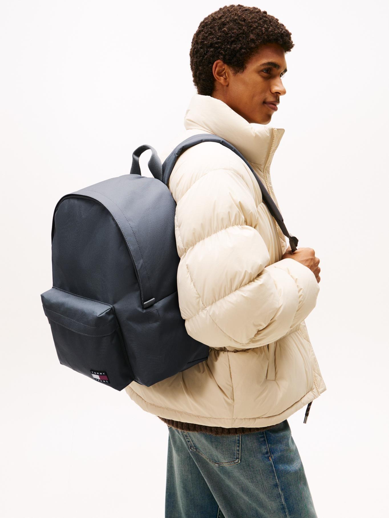 Mochila Essential Con Logo Tommy Jeans Gris-1