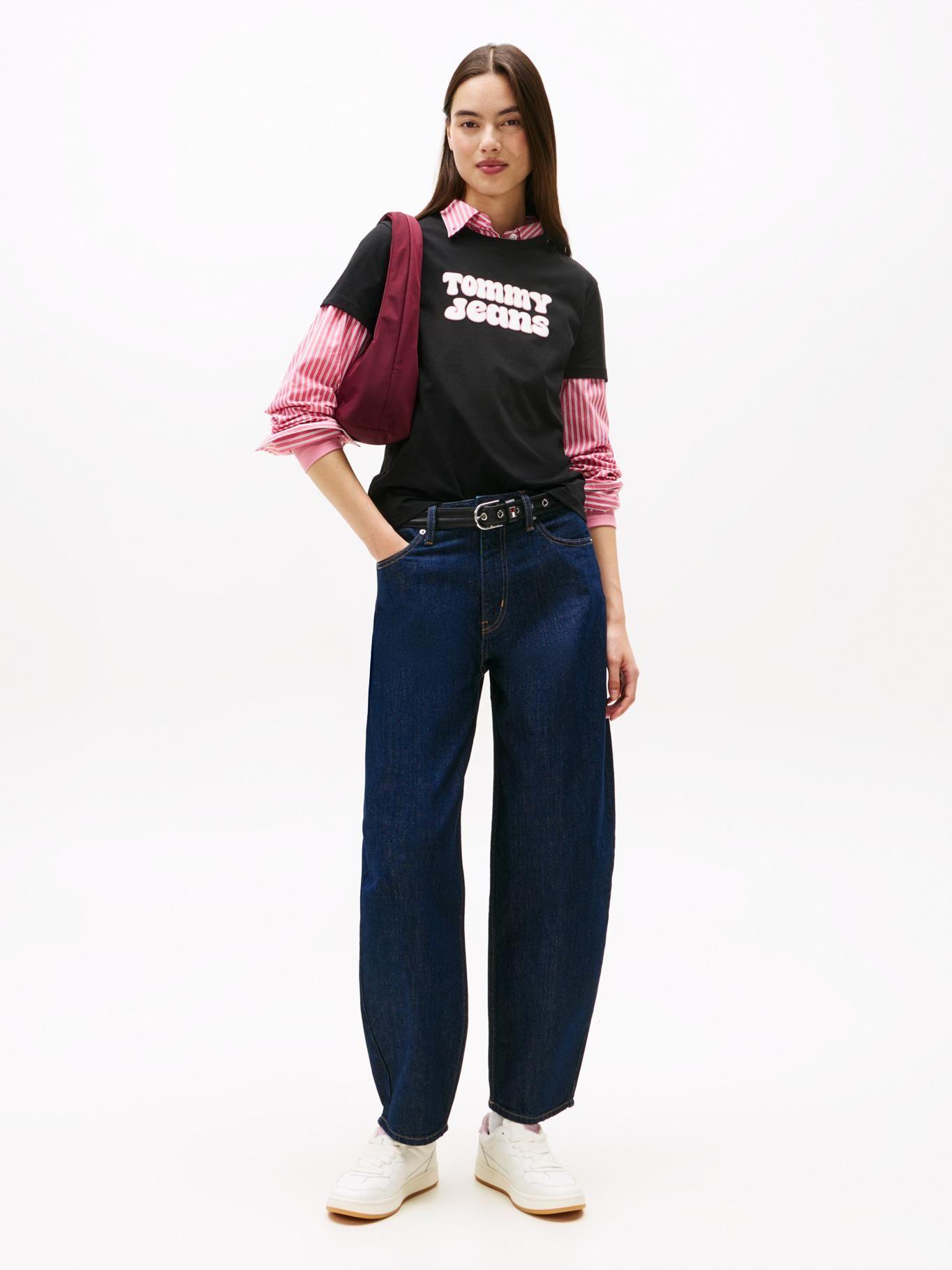 Polera Essential Logo Regular Fit Negro Tommy Jeans-1