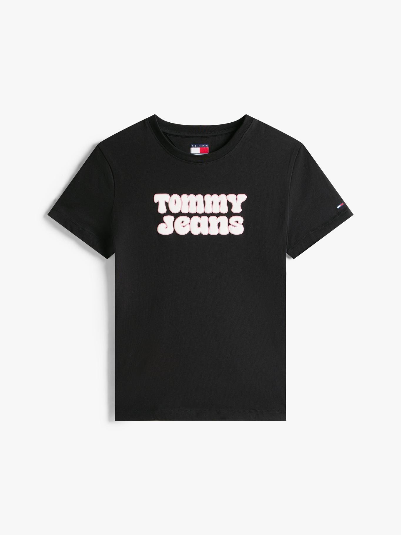 Polera Essential Logo Regular Fit Negro Tommy Jeans-4