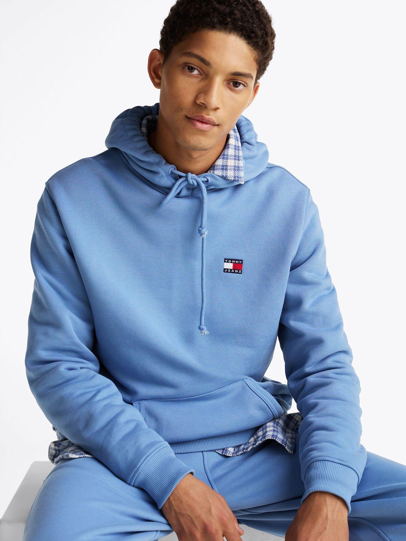 Polerón Hoodie Con Logo De Parche Celeste Tommy Jeans-3