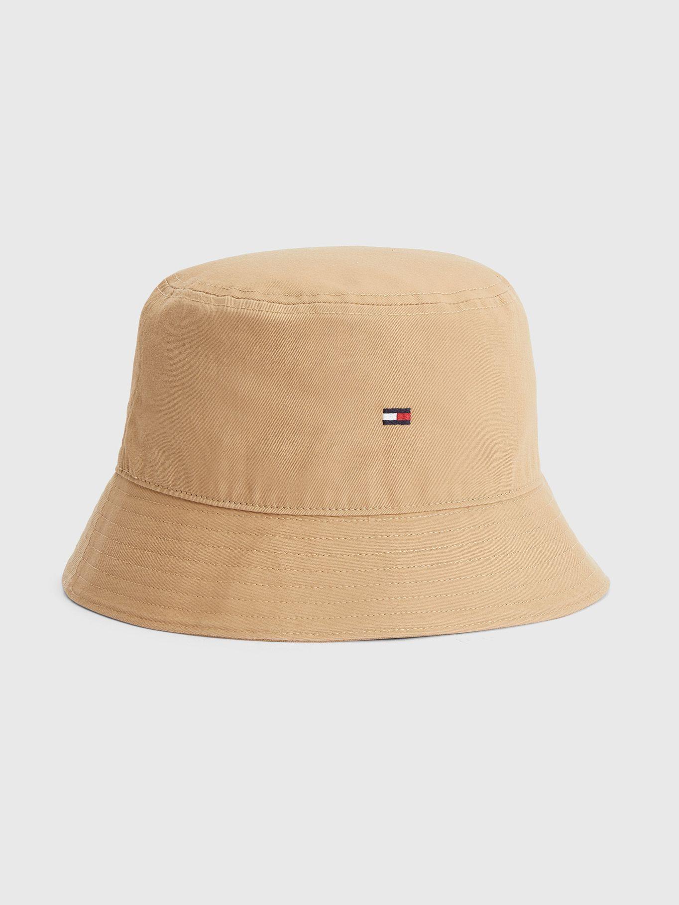 Gorro Bucket Essential De Algodón Beige Tommy Hilfiger-0