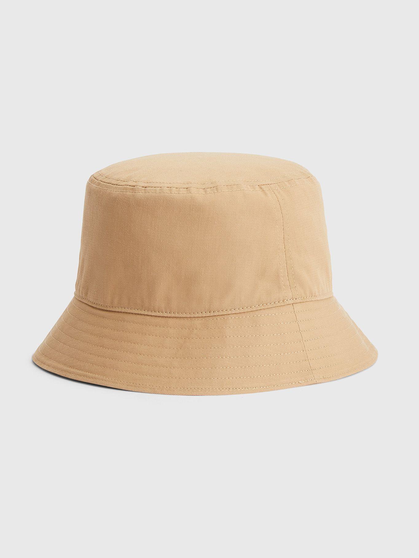 Gorro Bucket Essential De Algodón Beige Tommy Hilfiger-1