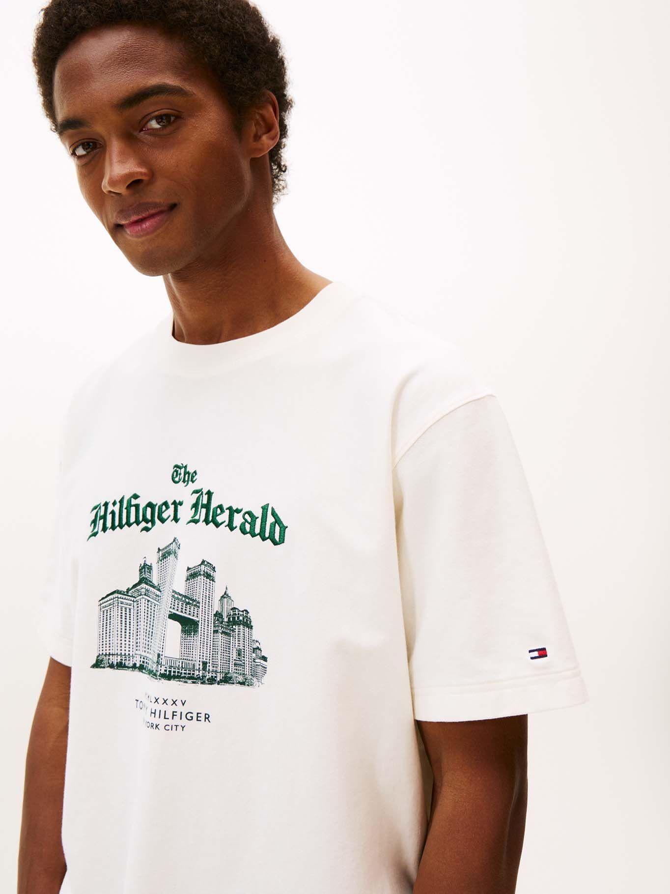 Polera Skyline Logo Relaxed Fit Blanco Tommy Hilfiger-3