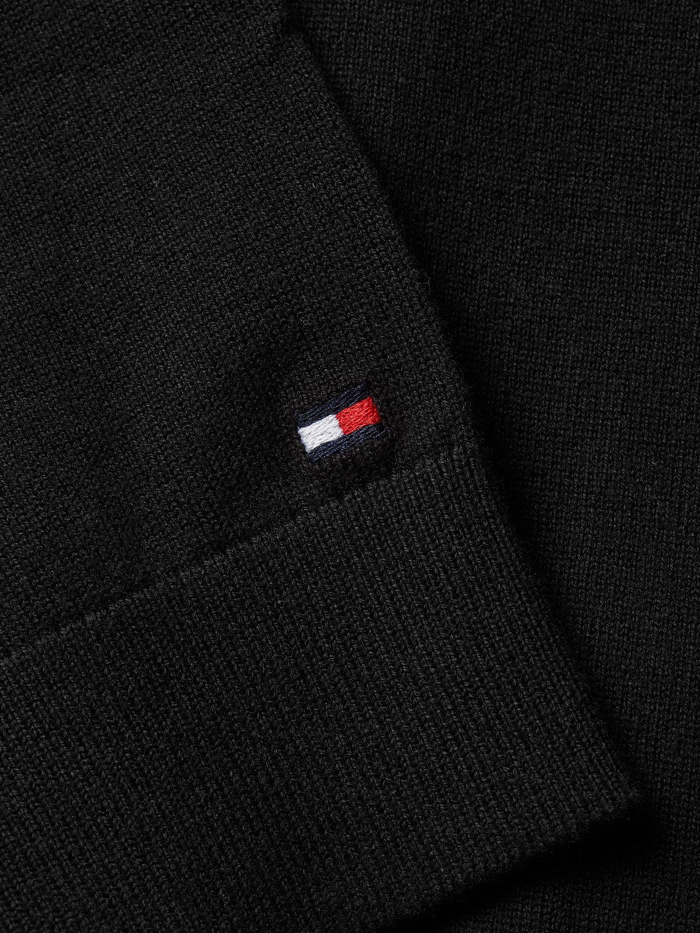 Cárdigan De Algodón Con Botones Negro Tommy Hilfiger-3