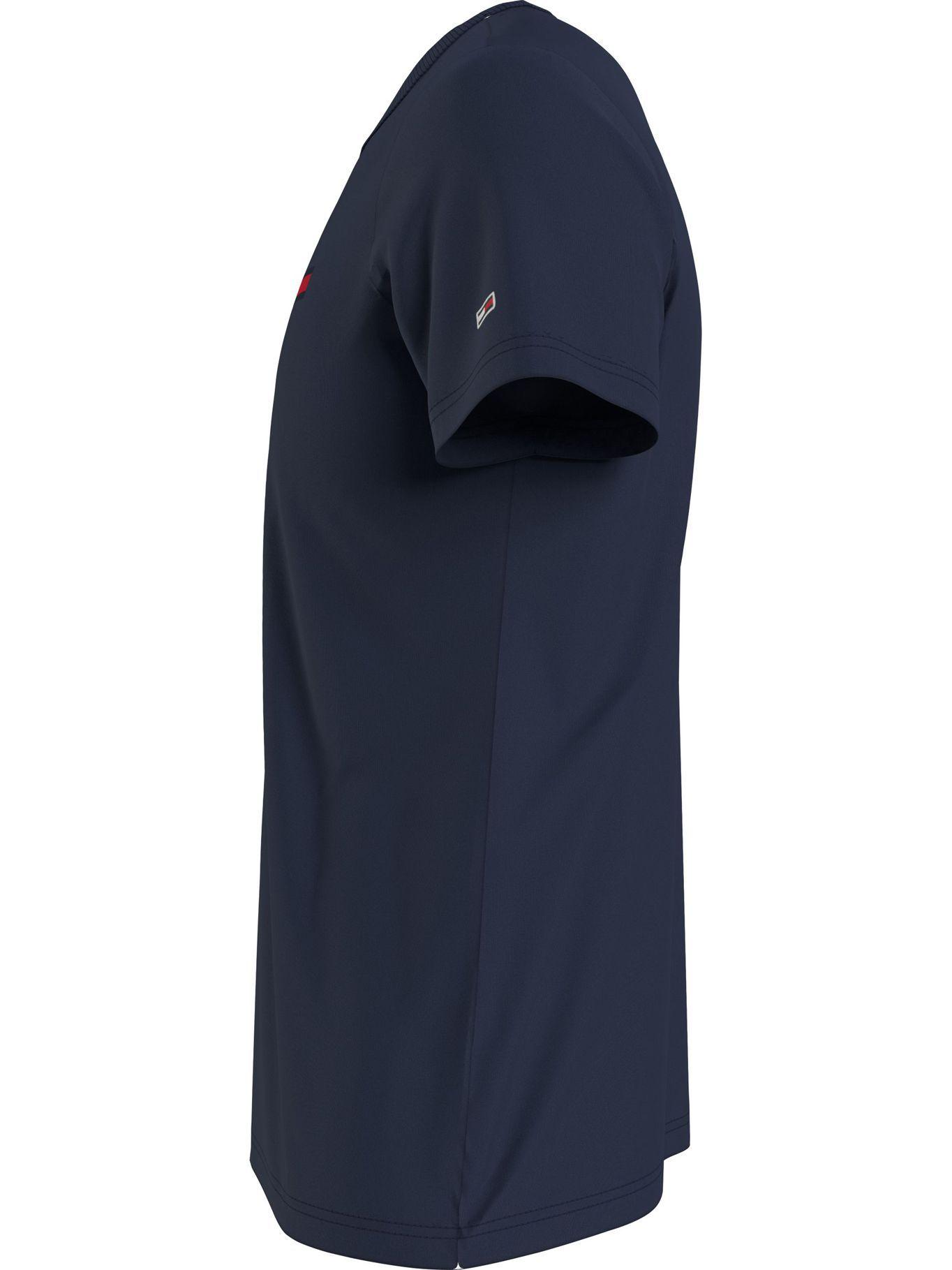 Polera Essential Logo Azul Tommy Hilfiger-4