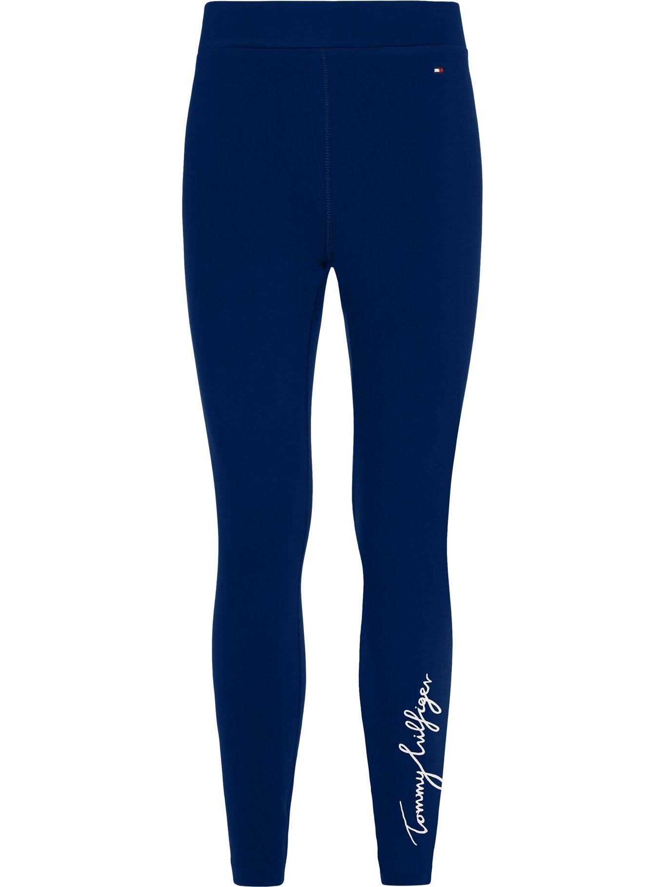 Leggings Slim Fit Logo Signature  Azul Tommy Hilfiger-0
