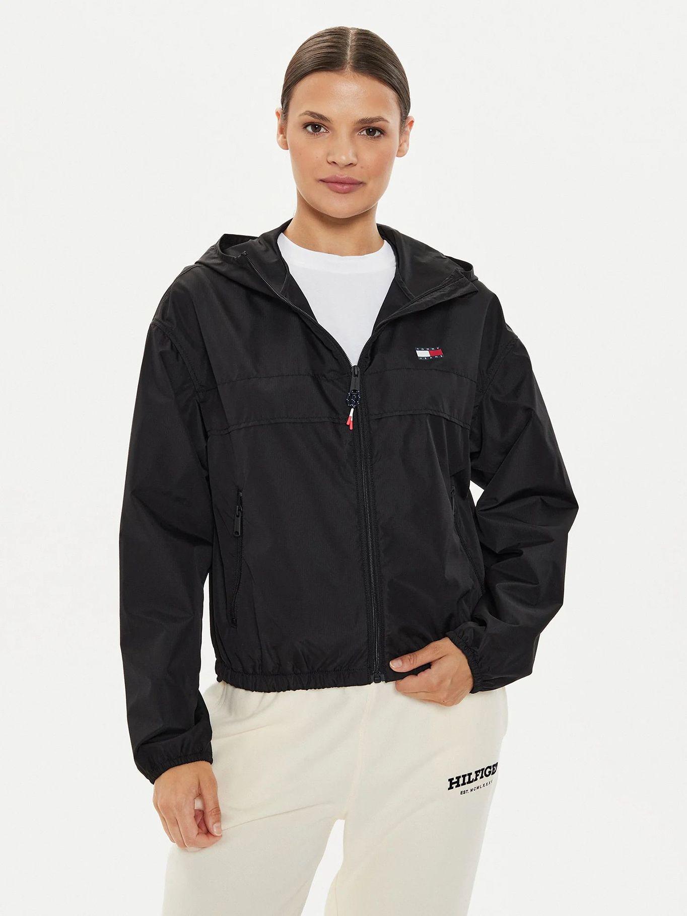 Cortavientos Hoodie Chicago Negro Tommy Jeans-0