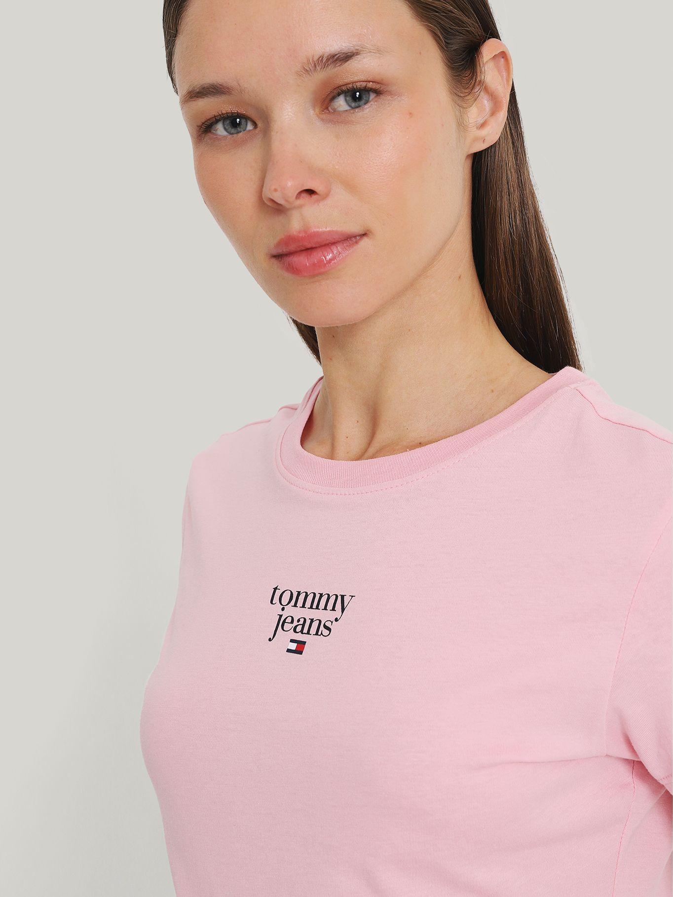 Polera Essential Slim Fit Rosado Tommy Jeans-3