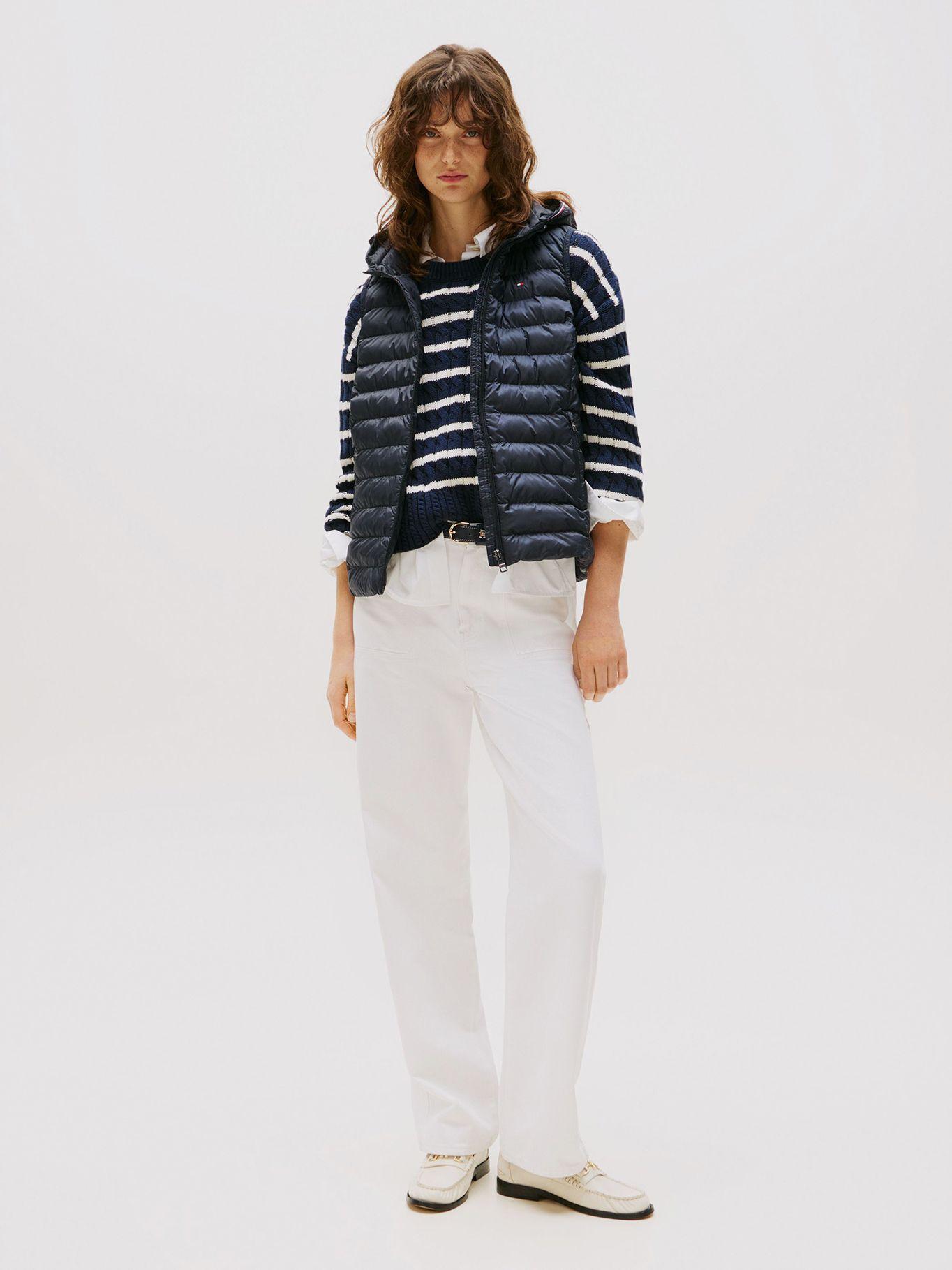 Parka Vest Acolchada Global Stripe Azul Tommy Hilfiger-1