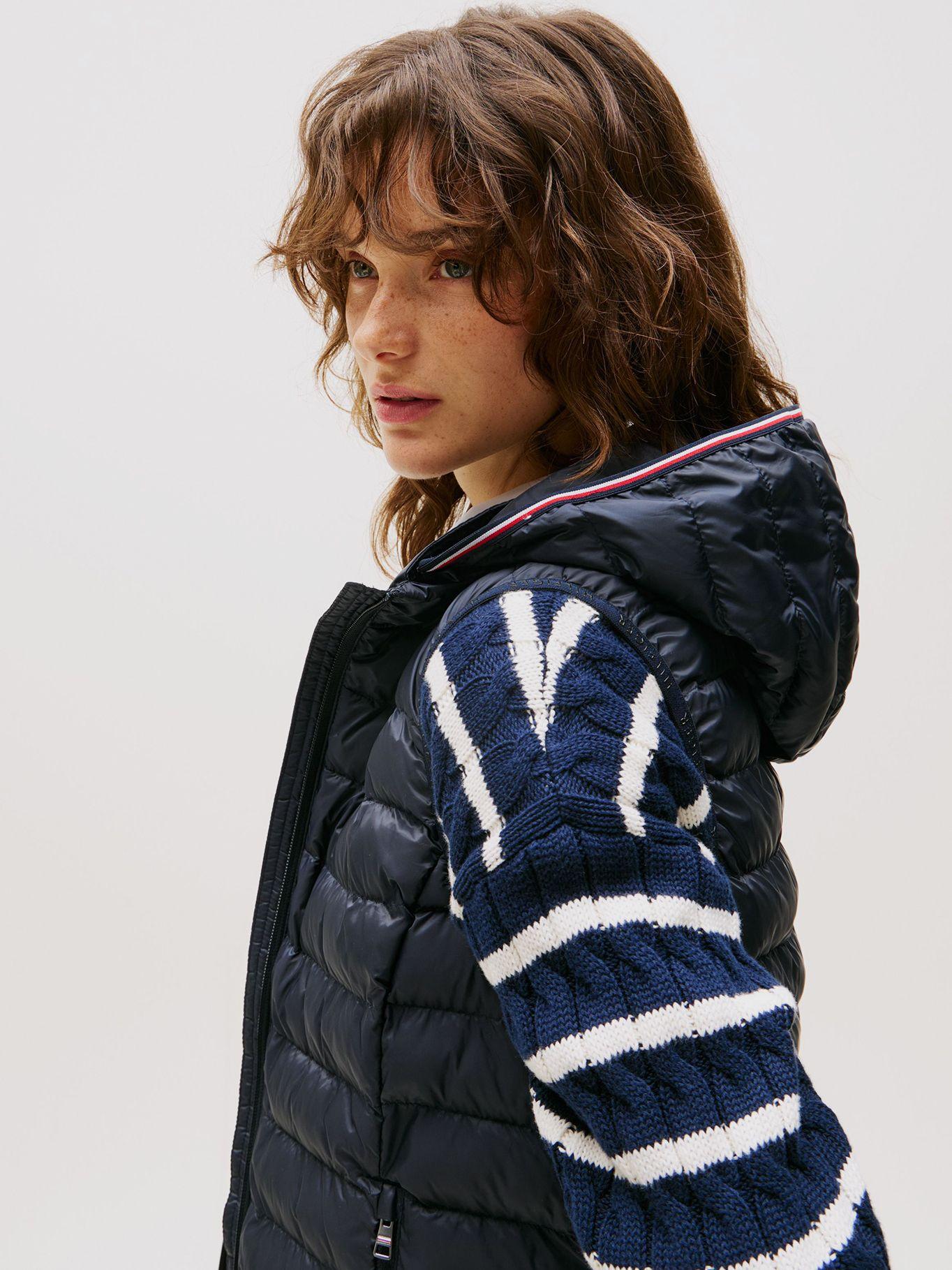 Parka Vest Acolchada Global Stripe Azul Tommy Hilfiger-4