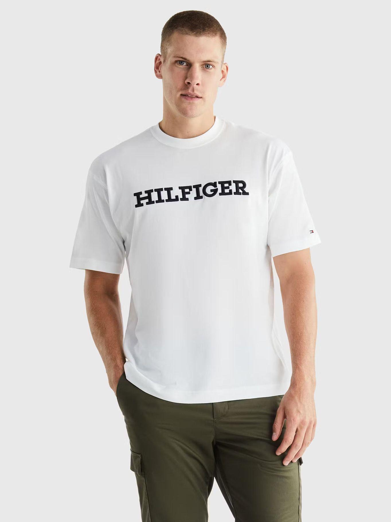 Polera Con Logo Monotipo Archive Blanco Tommy Hilfiger-0