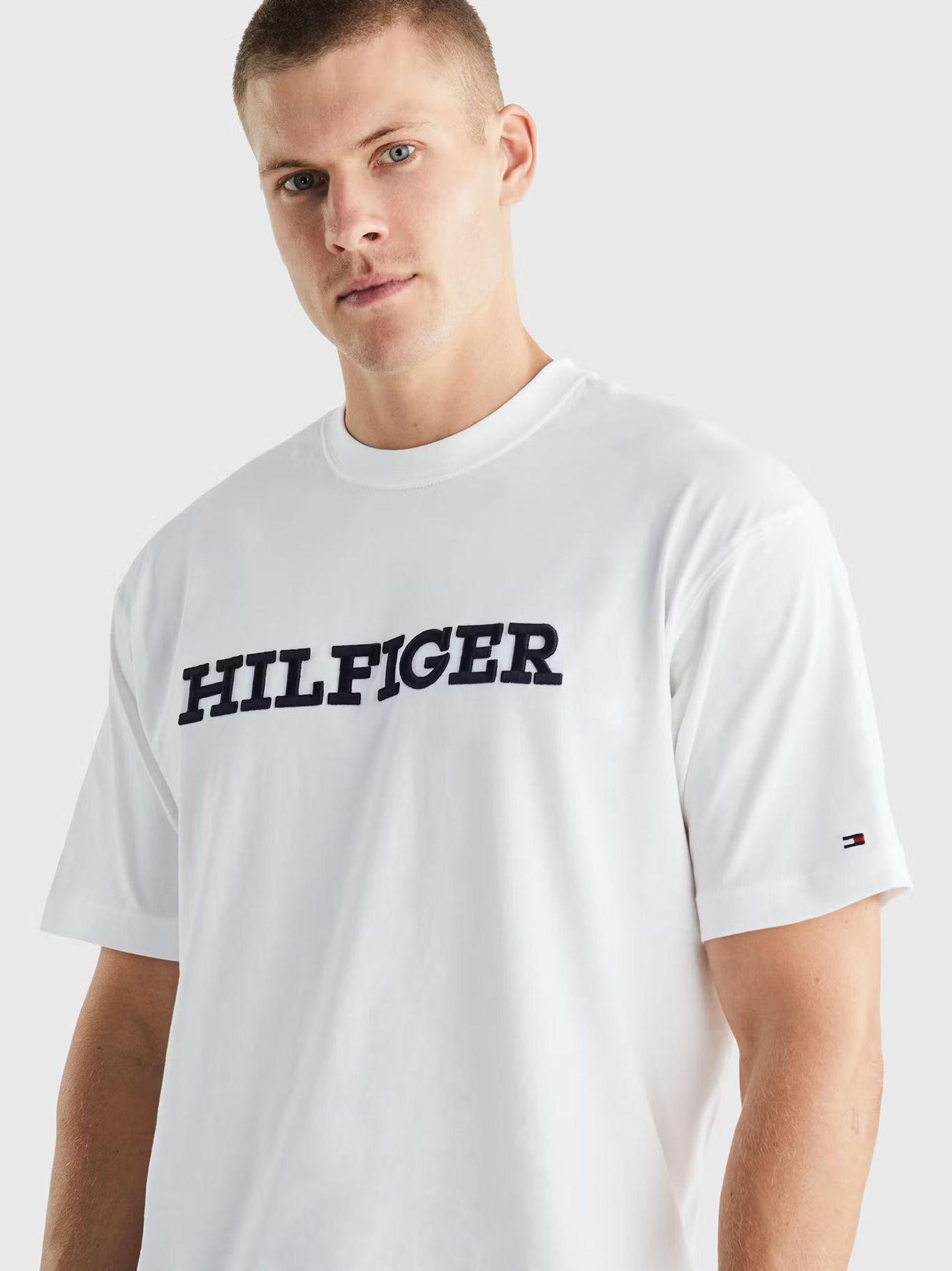 Polera Con Logo Monotipo Archive Blanco Tommy Hilfiger-3