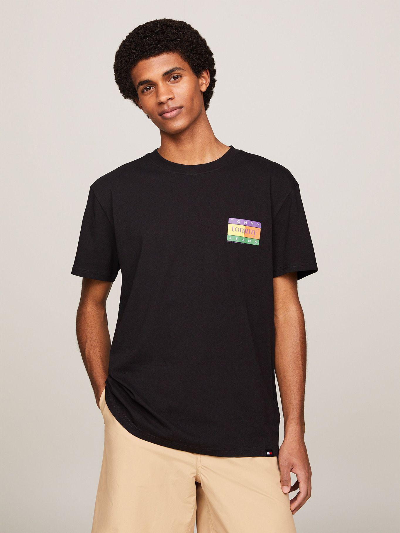 Polera Summer Flag Regular Fit Negro Tommy Jeans-0
