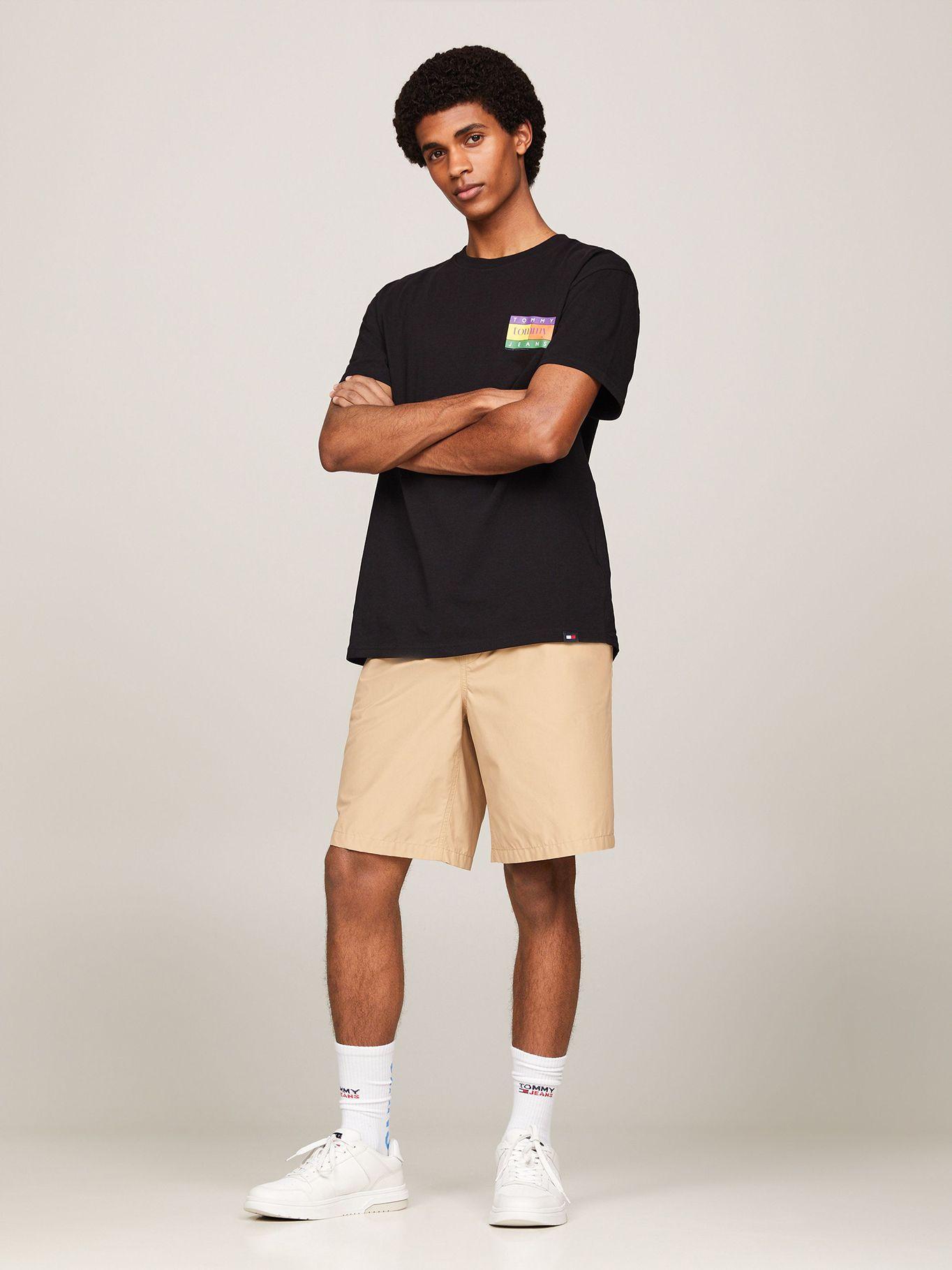 Polera Summer Flag Regular Fit Negro Tommy Jeans-1