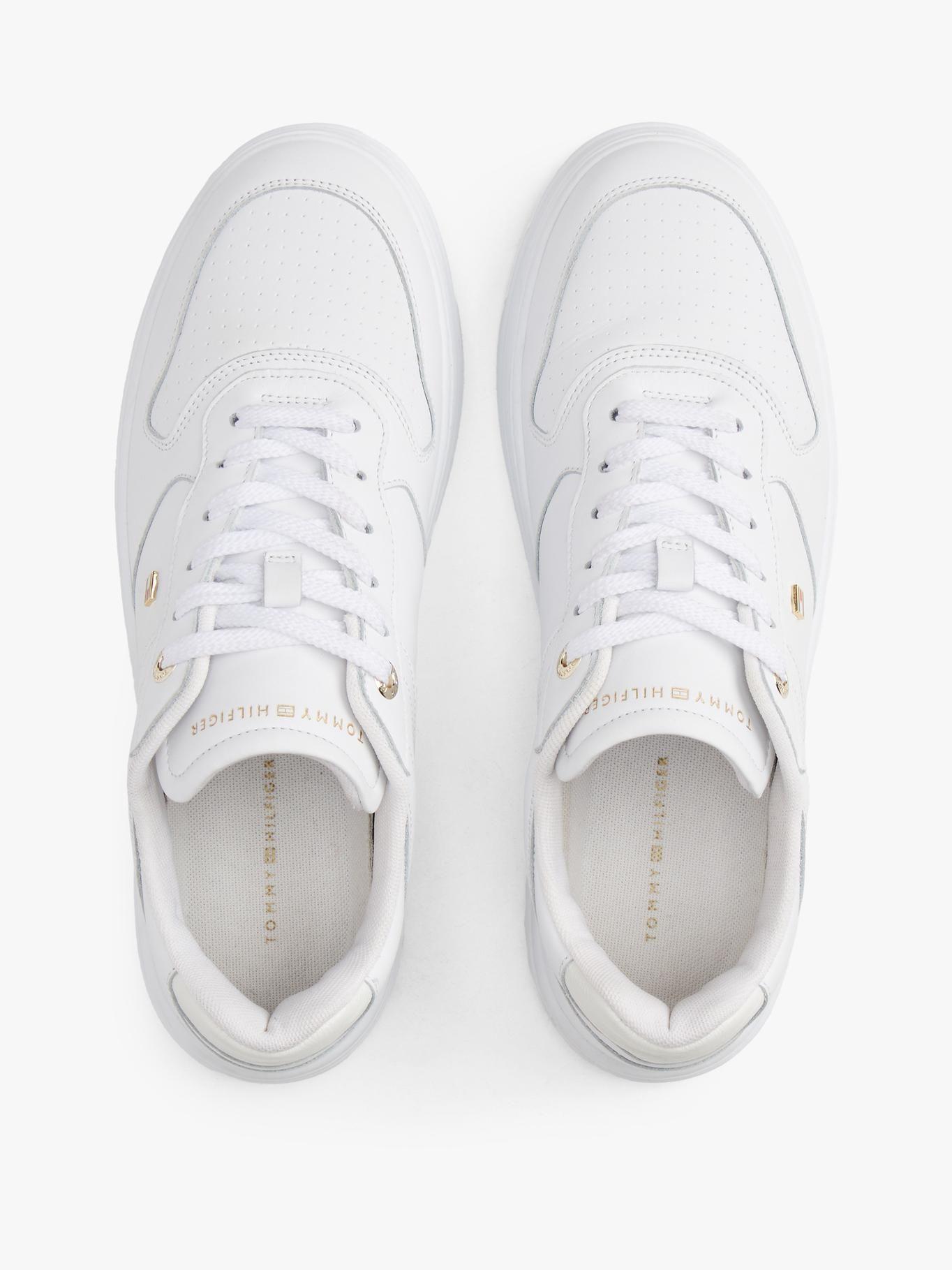 Zapatillas De Cuero Suela Cupsole Blanco Tommy Hilfiger-2