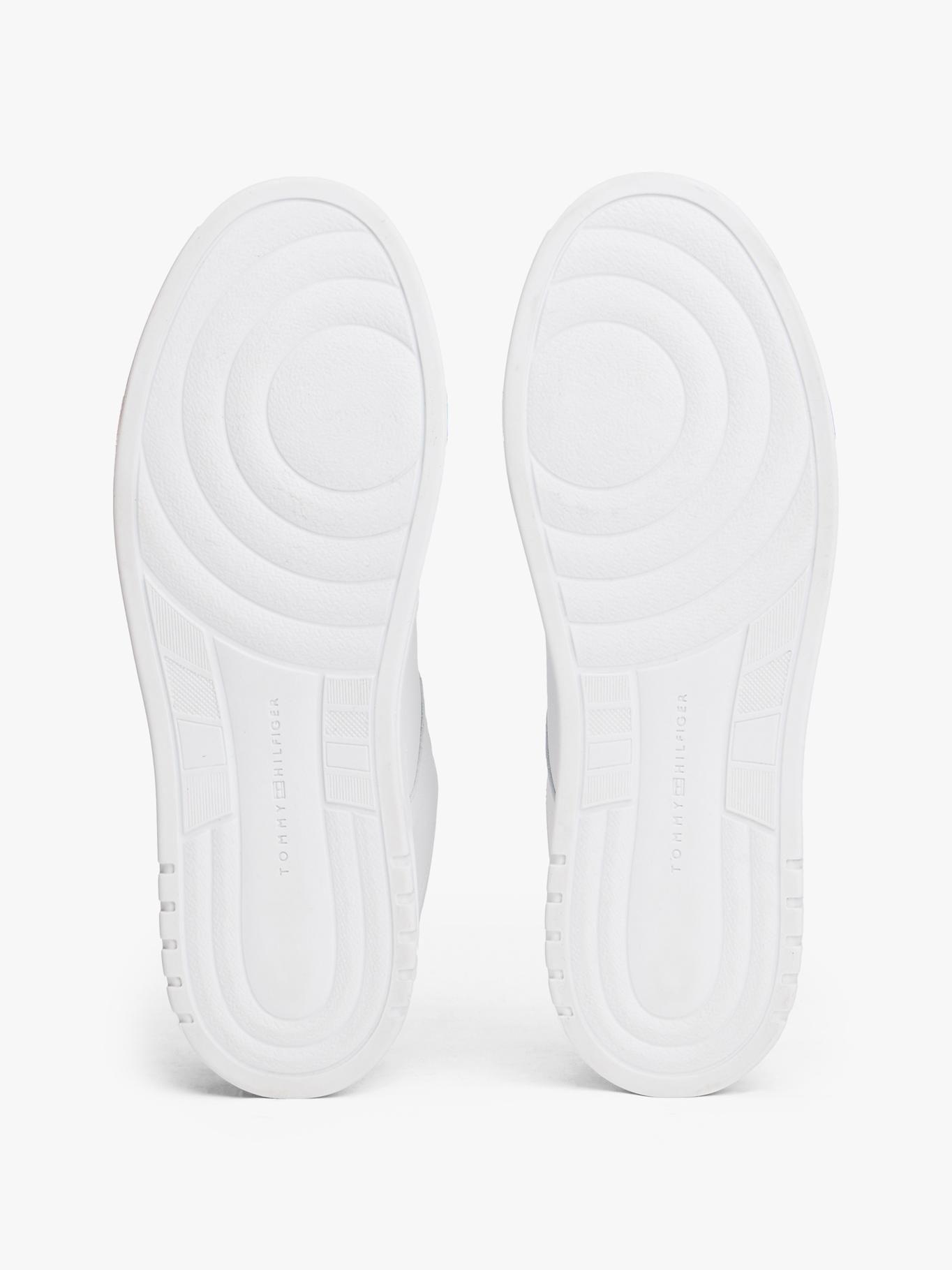 Zapatillas De Cuero Suela Cupsole Blanco Tommy Hilfiger-3