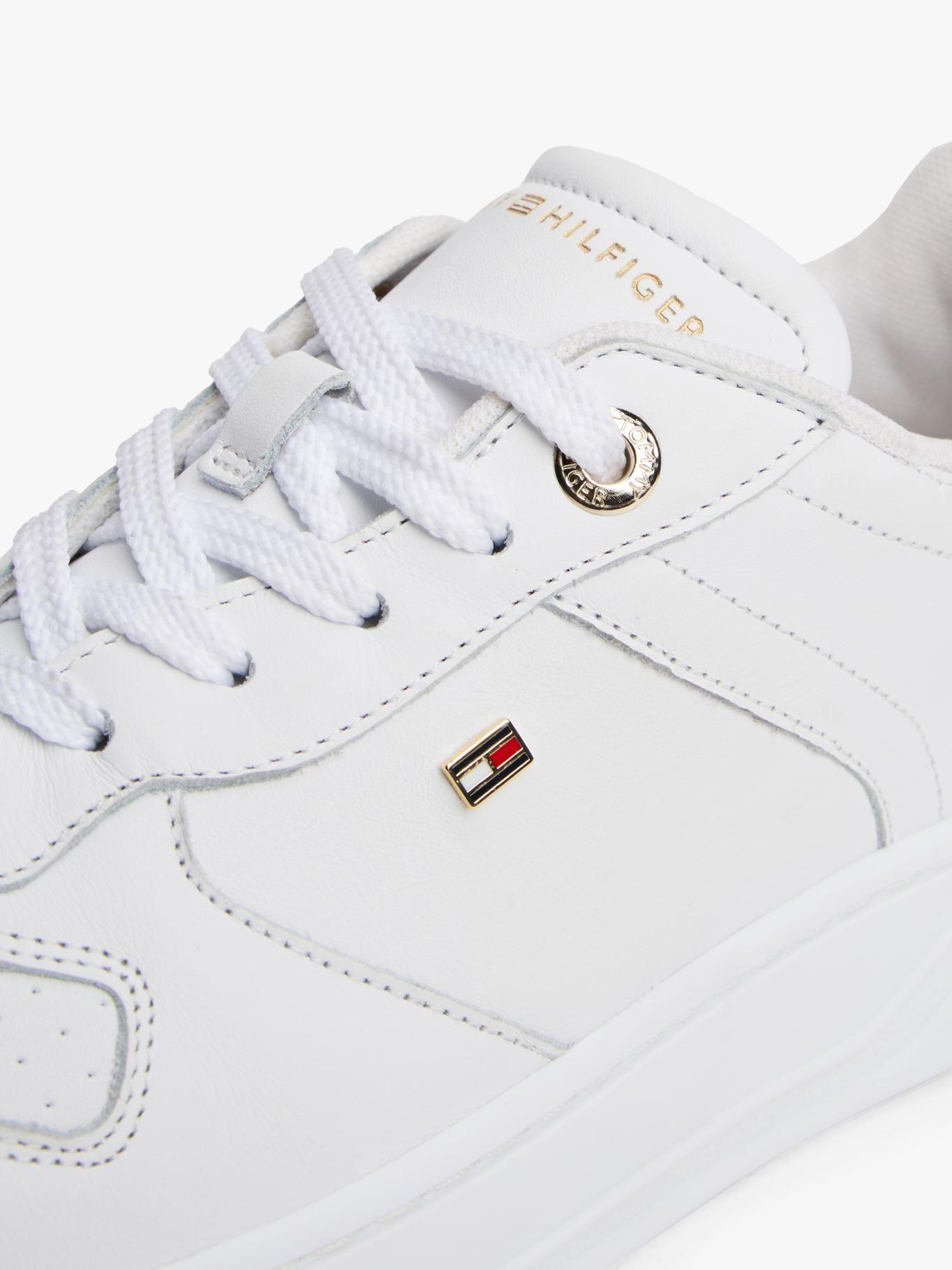 Zapatillas De Cuero Suela Cupsole Blanco Tommy Hilfiger-6