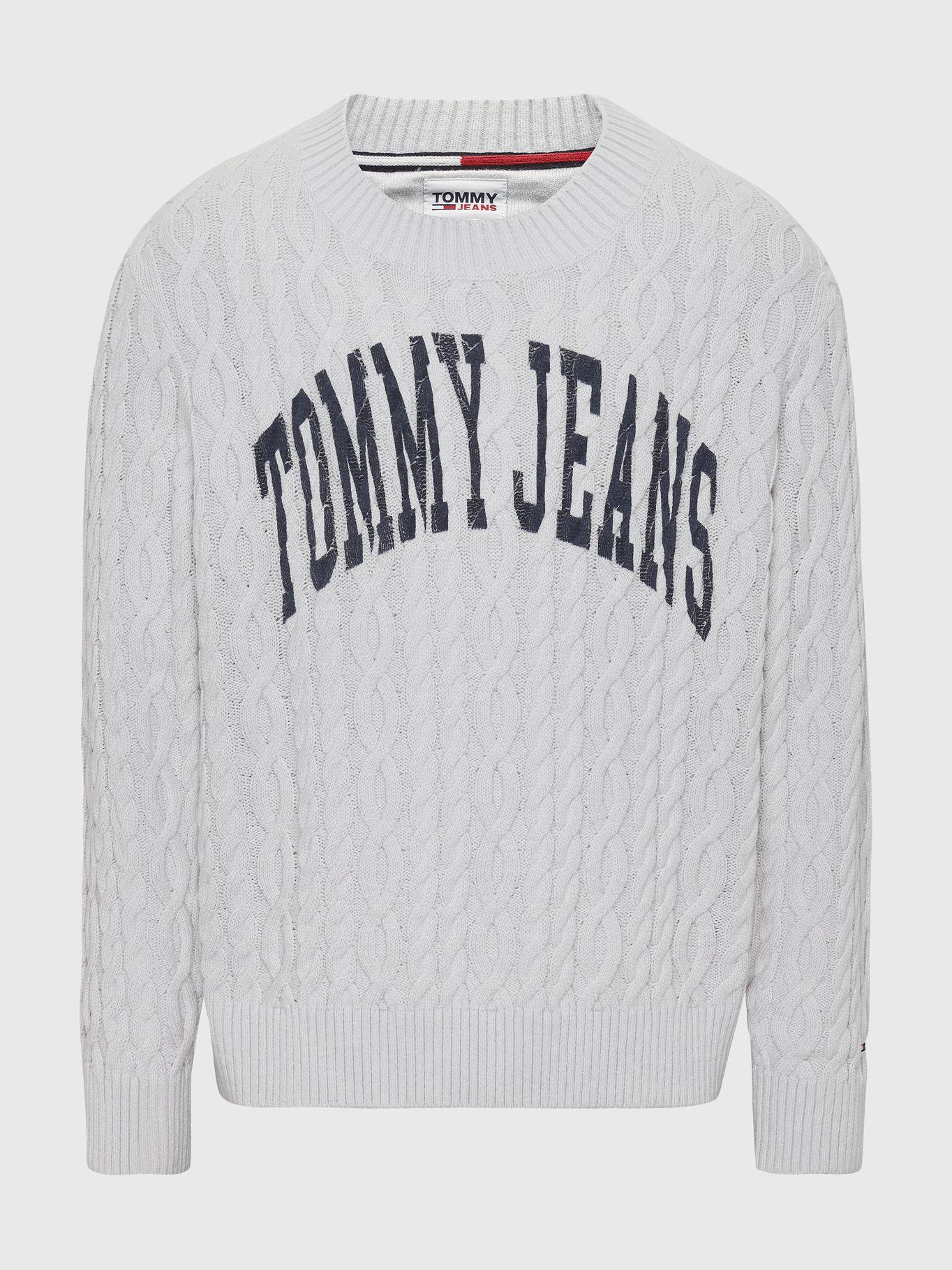 Sweater Relaxed Collegiate  Gris Tommy Jeans-4