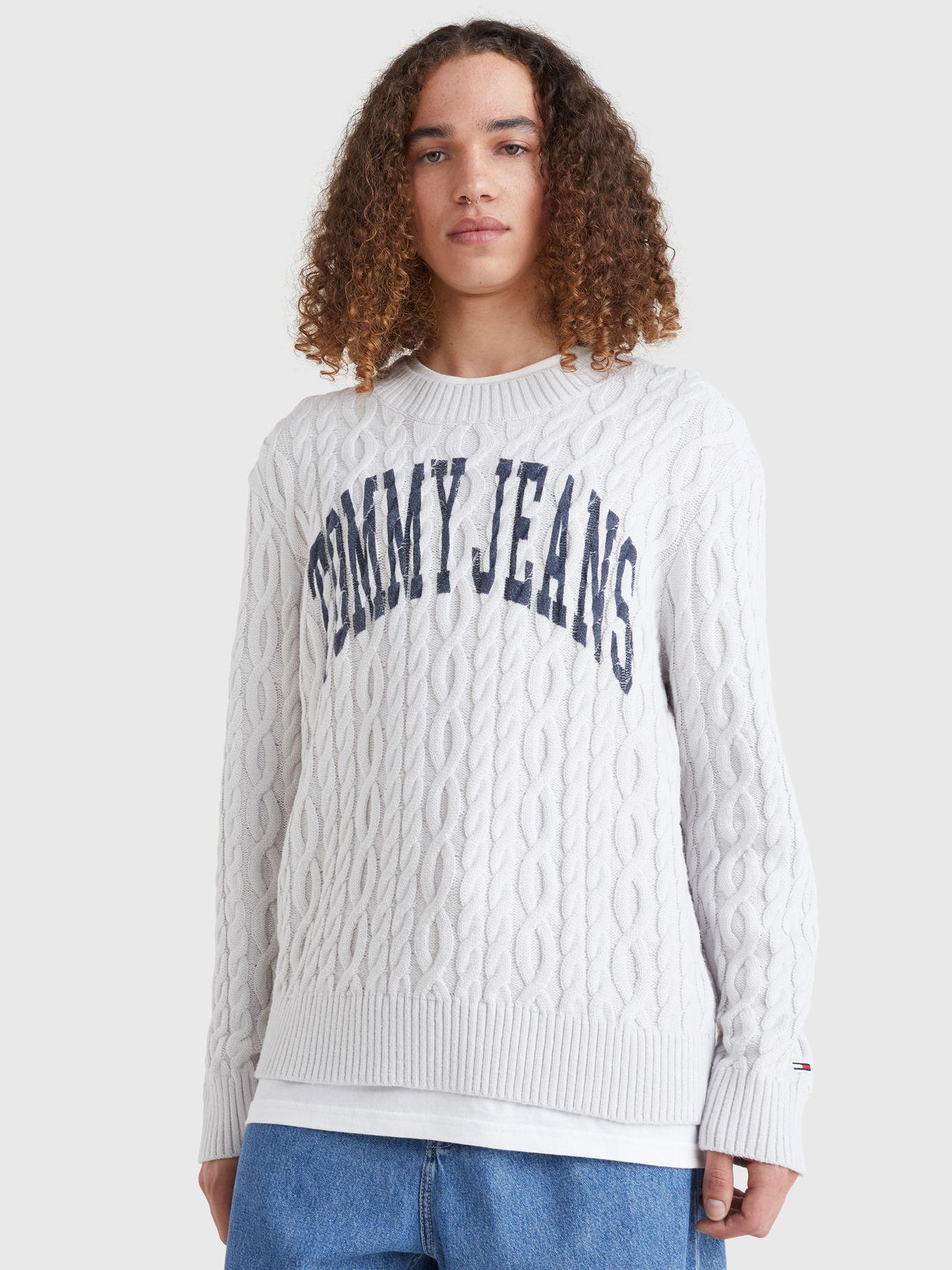 Sweater Relaxed Collegiate  Gris Tommy Jeans-0