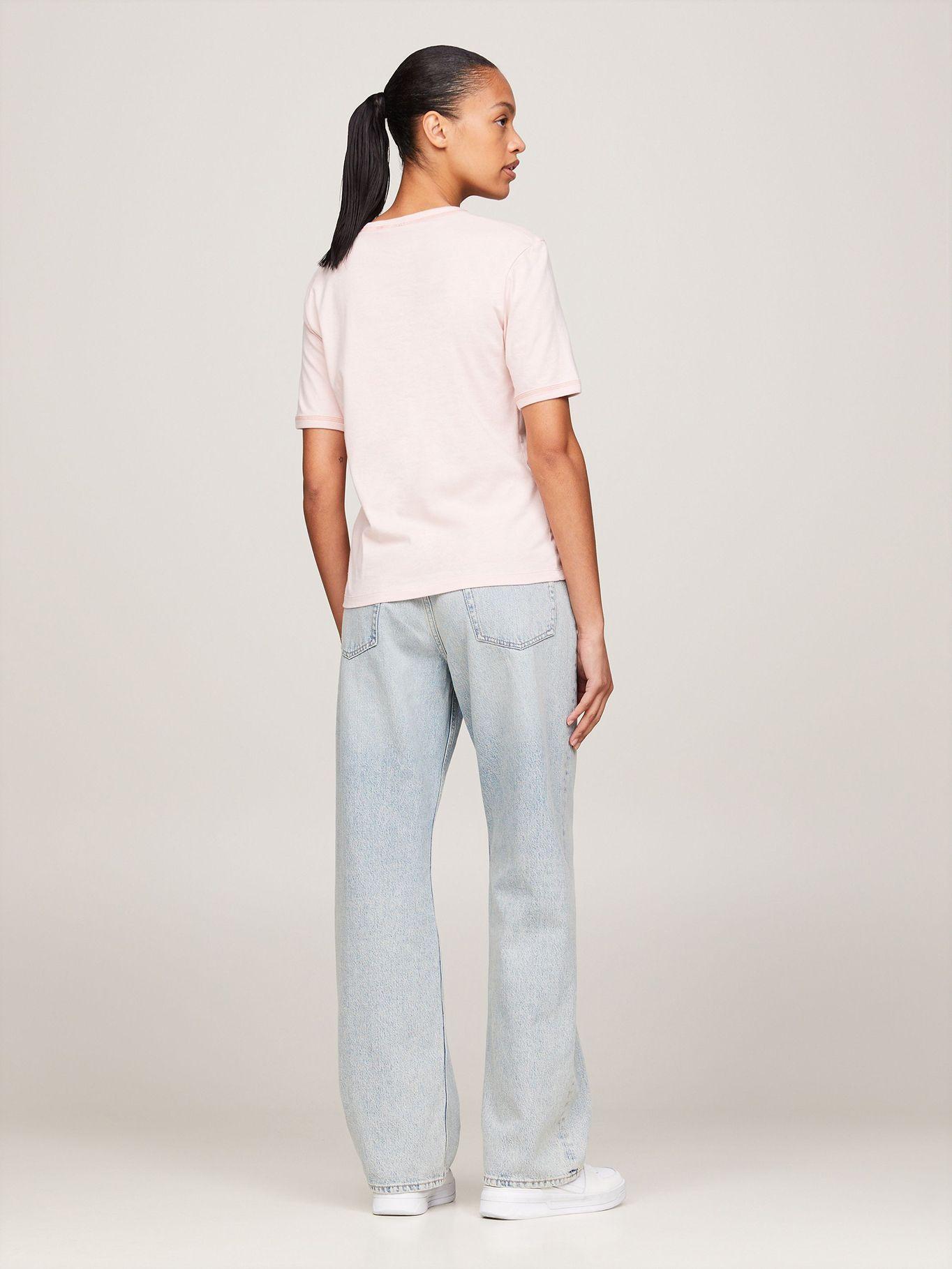 Polera Varsity Logo Monogram Rosado Tommy Hilfiger-2