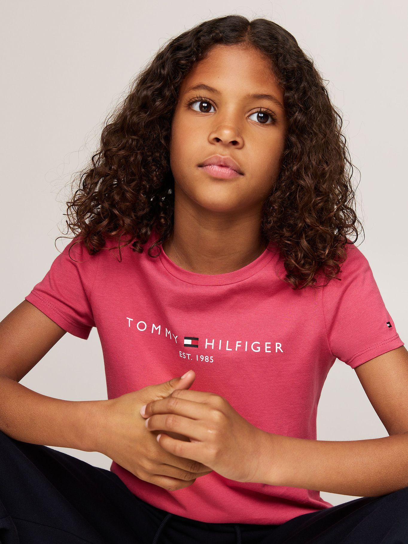 Polera De Niña Essential Organic Rosado Tommy Hilfiger-3
