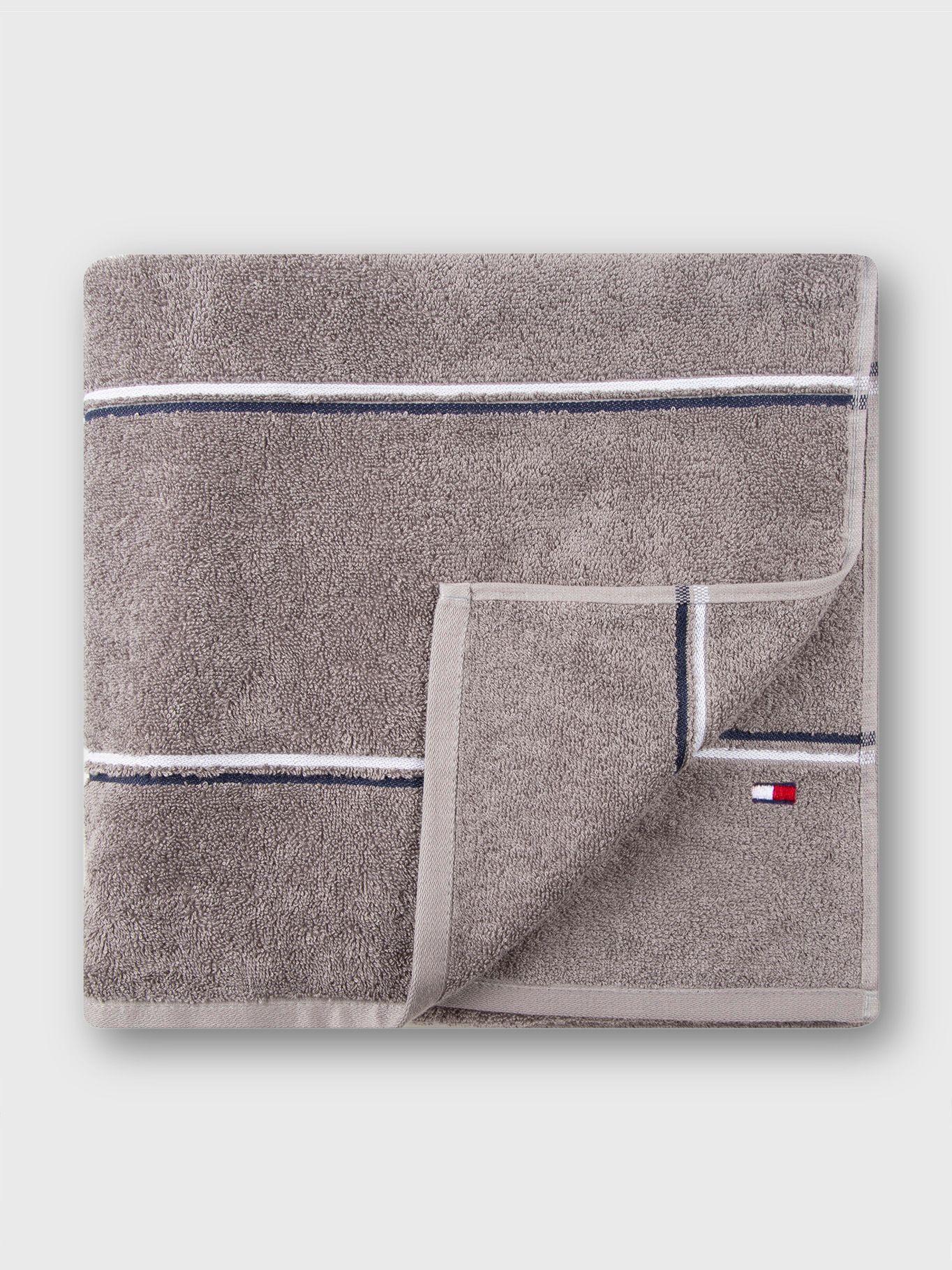 Toalla De Baño Stripe Gris Tommy Hilfiger-0