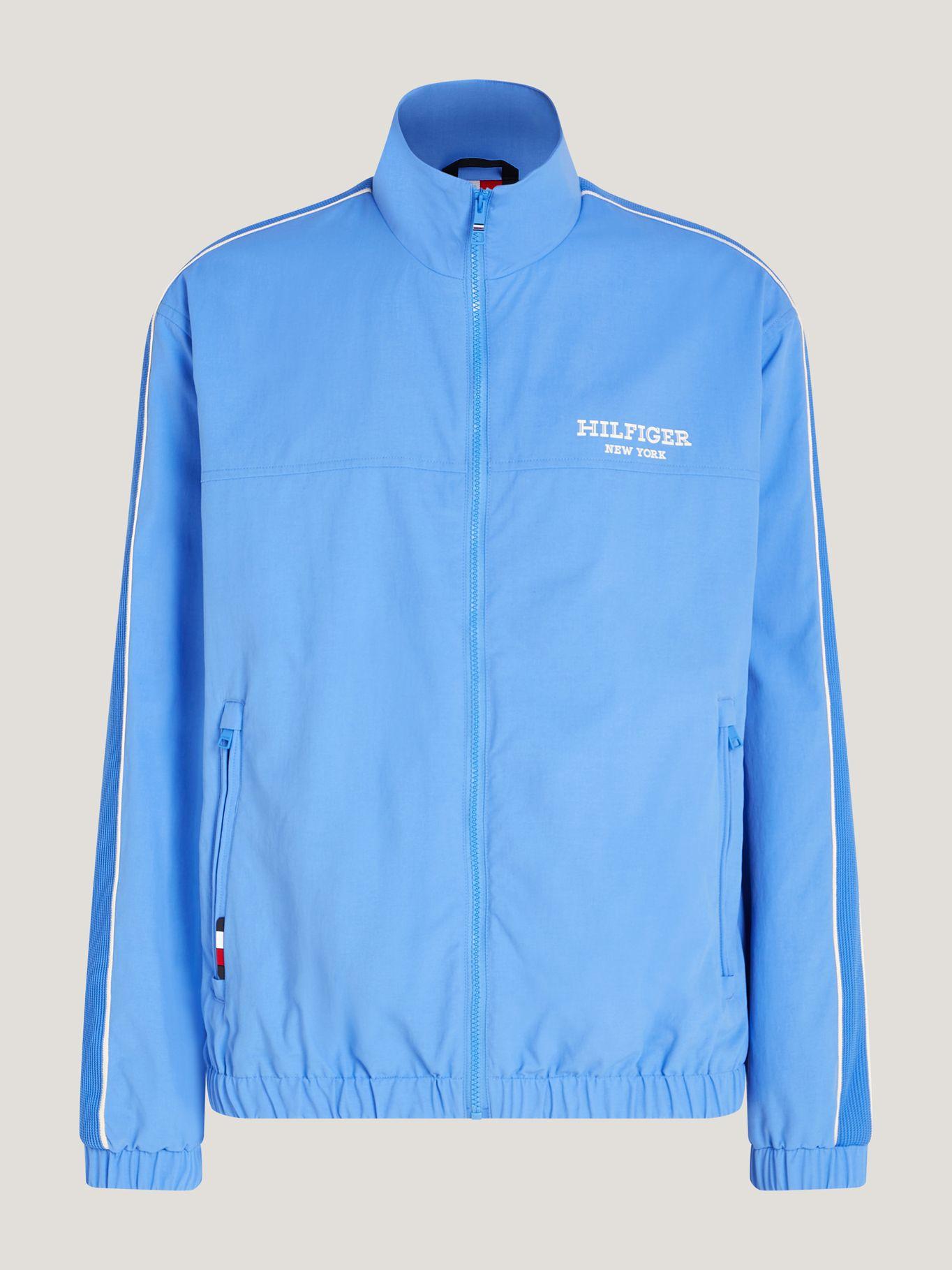 CHAQUETA RAYAS LOGO CELESTE TOMMY HILFIGER-4