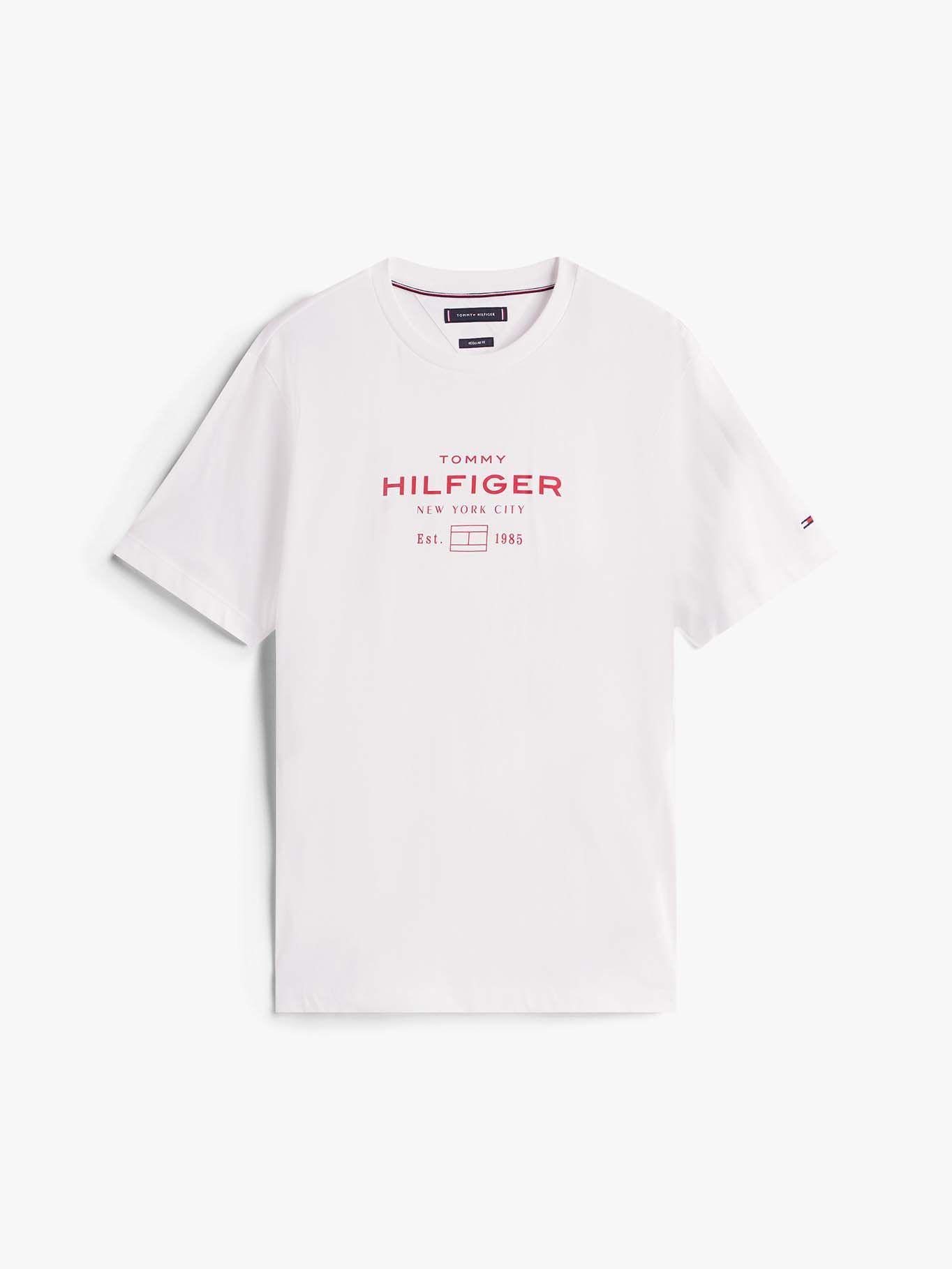 Polera Stack Graphic Logo Blanco Tommy Hilfiger-4